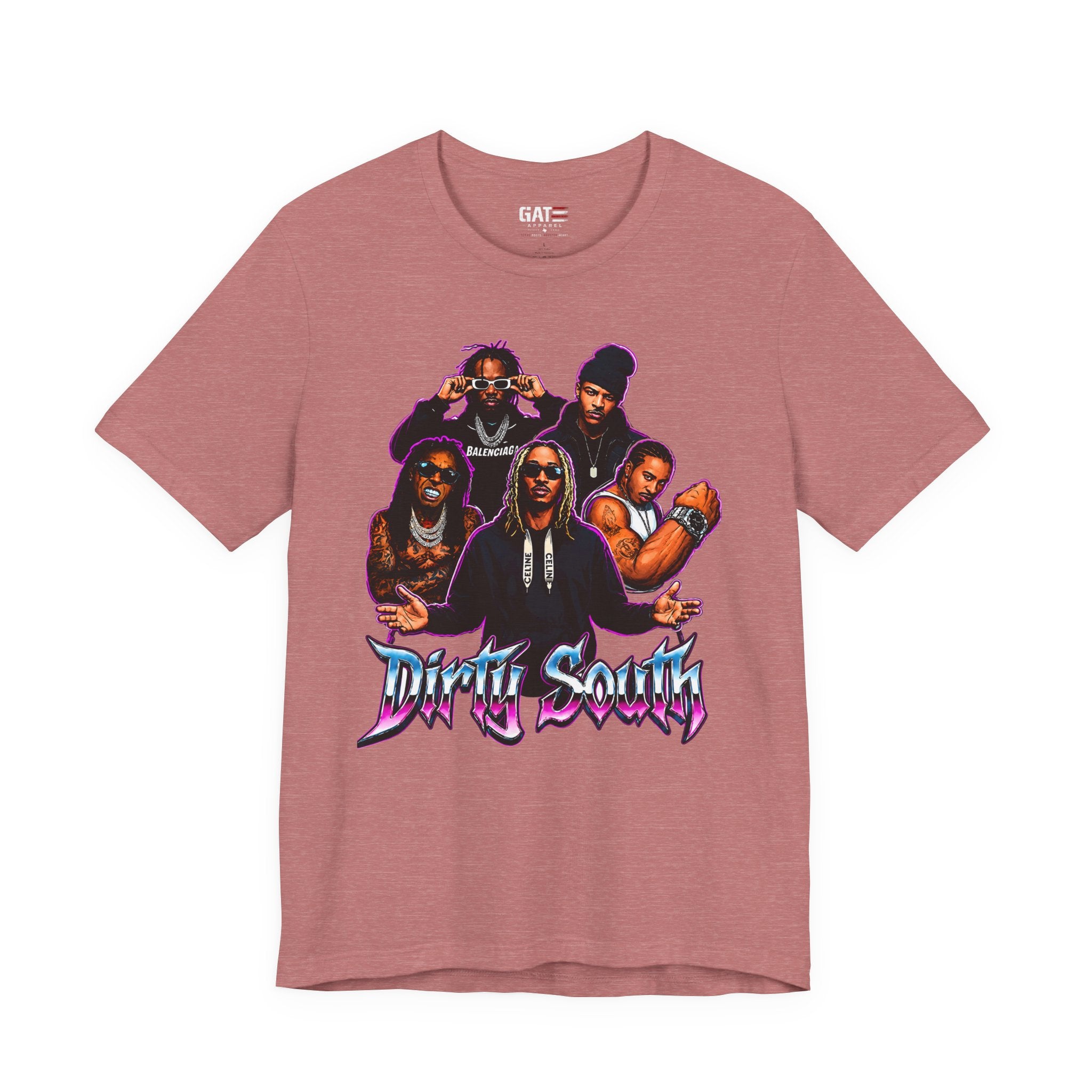 T-Shirt — 'Dripin South' Retro Hip-Hop Crew Graphic Tee