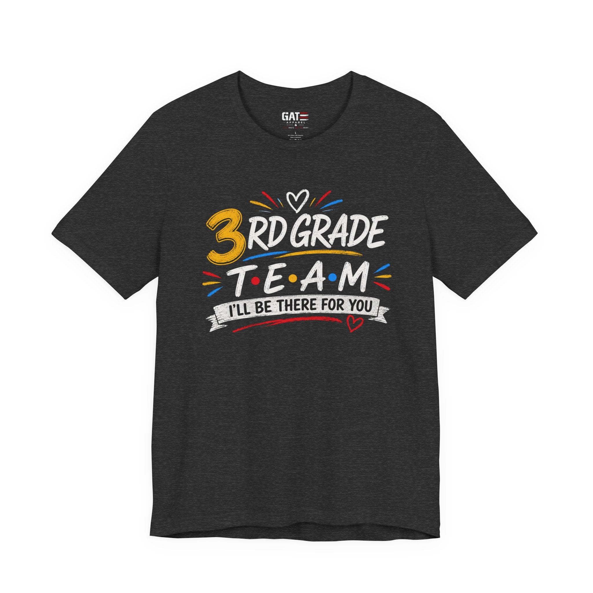3rd Grade Team Tee, Teacher Squad Shirt, Color Dot Inspired Teacher Shirt, Grade Level Team Gift, School Staff Apparel, Friends Theme