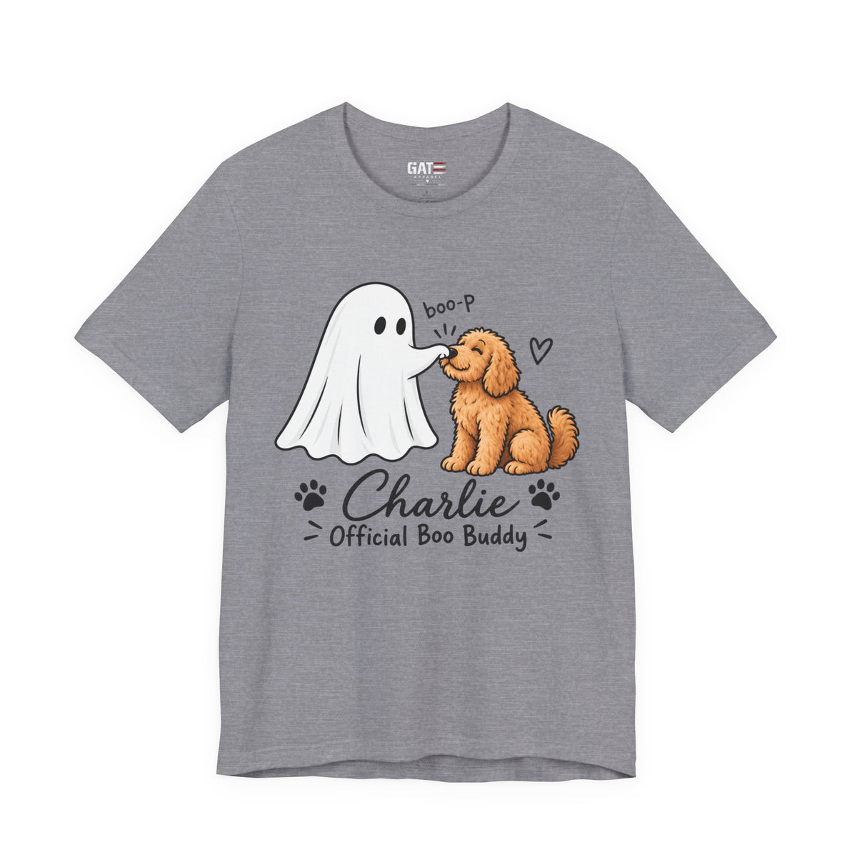 Personalized Ghost Boop Dog Shirt – Custom Pet Photo Halloween Tee