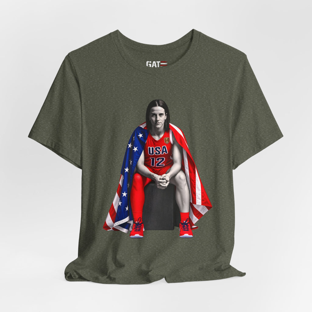 Caitlin Clark Team USA Shirt | Indiana Fever WNBA Tee