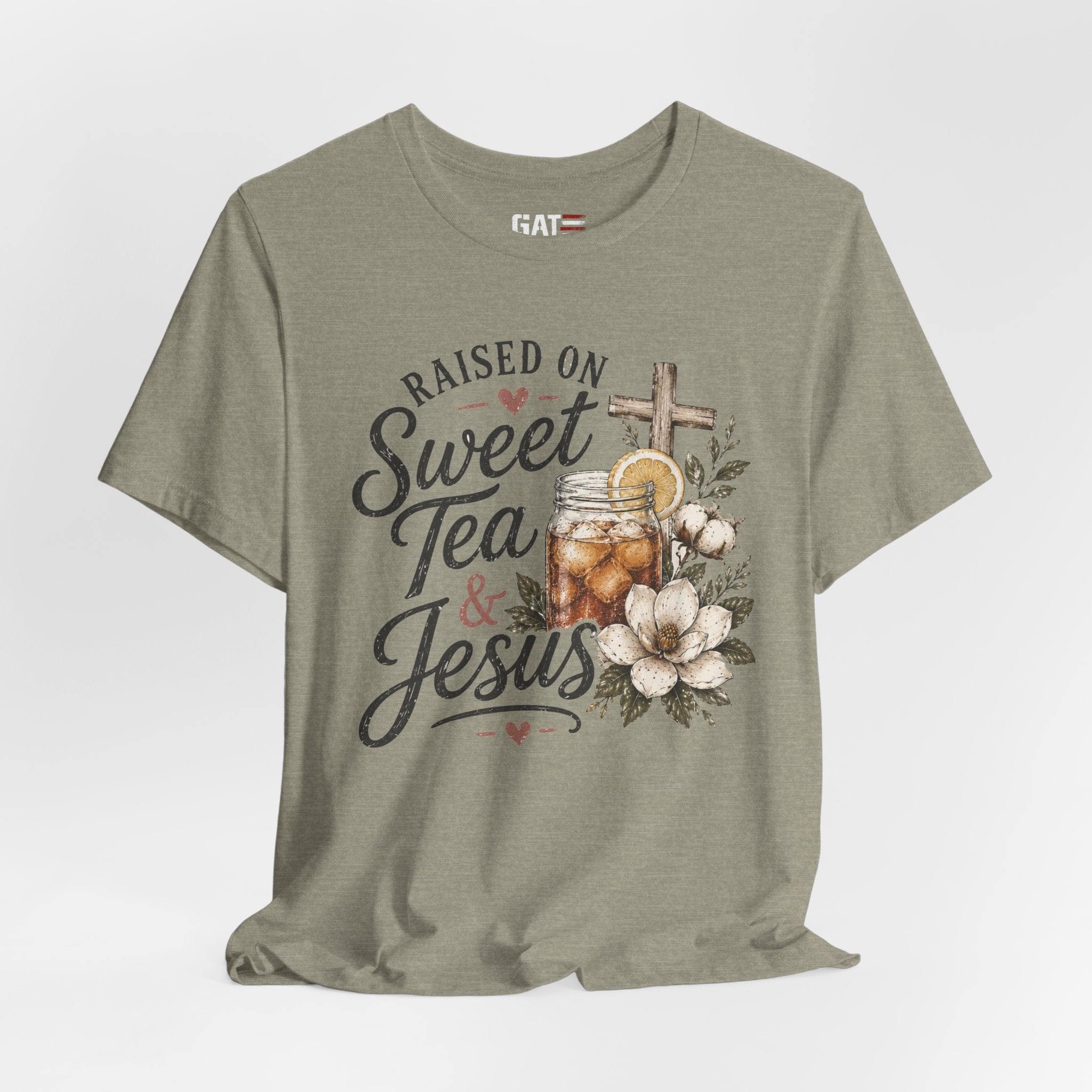 Southern Christian Shirt, Faith Graphic Tee, Sweet Tea Lover Shirt, Country Living Tee, Rustic Farmhouse Gift, Southern Mom Tee