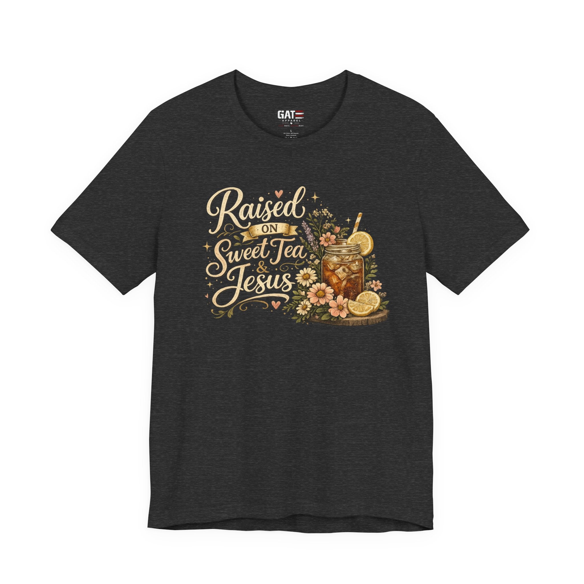 Southern Faith Shirt for Women, Christian Country Graphic Tee, Floral Mason Jar Design, Religious Gift, Southern Girl Apparel