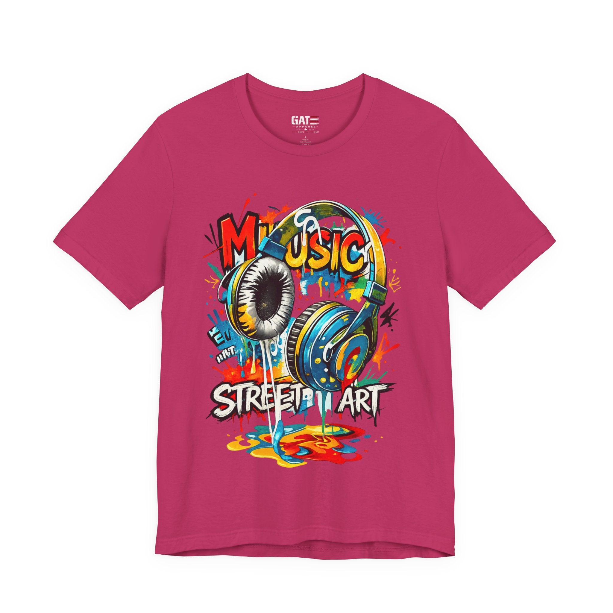 Urban Beats – Music Street Art Headphones Graphic Tee