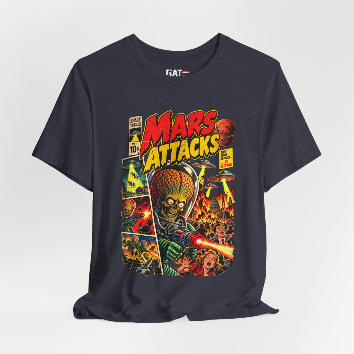Mars Attacks Shirt | Retro Sci-Fi Comic Movie Tee