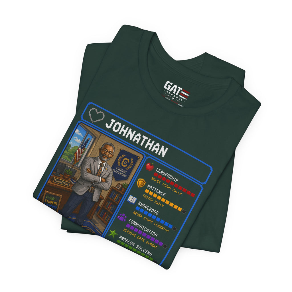 Custom Principal RPG Character Shirt | Personalized School Administrator Gift