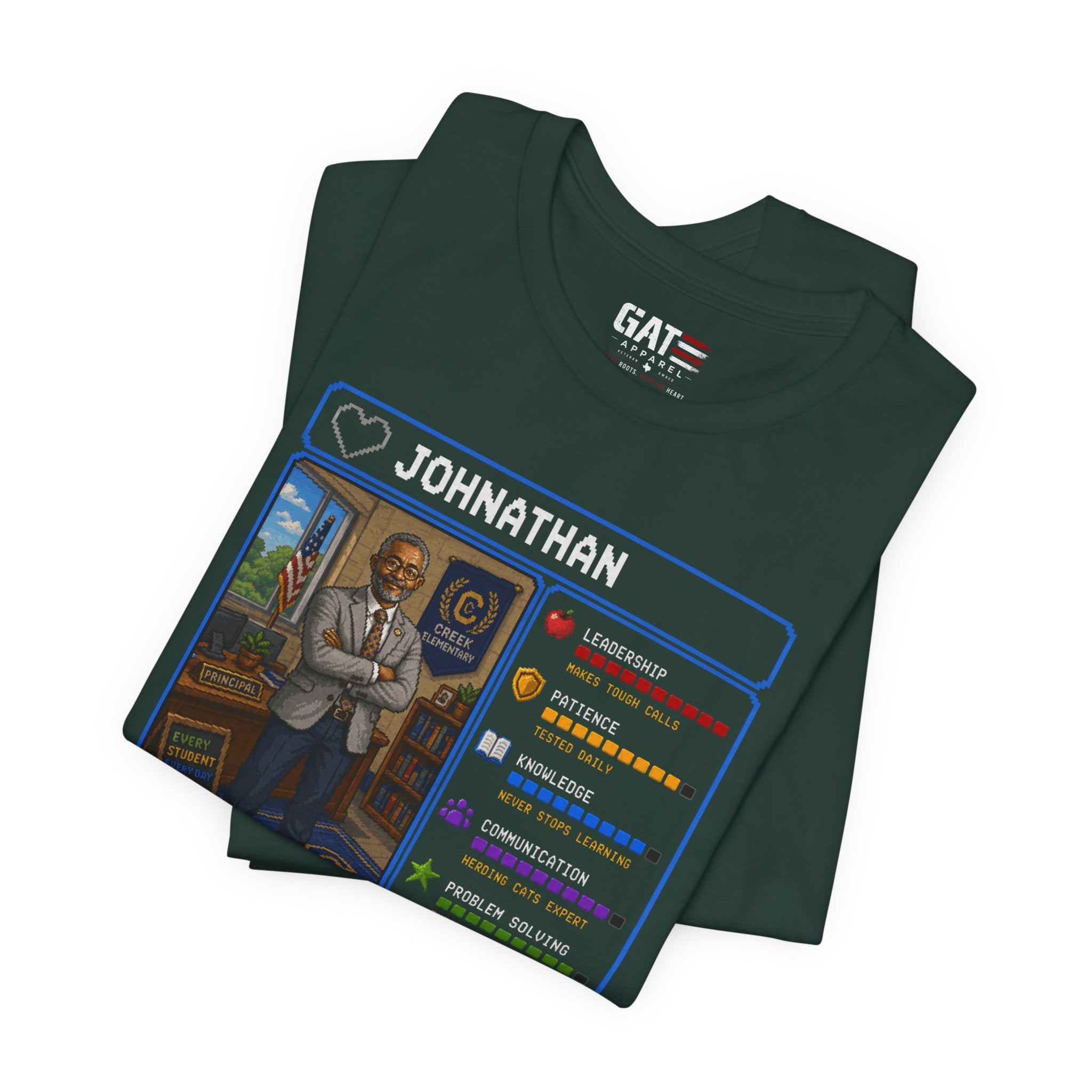 Custom Principal RPG Character Shirt | Personalized School Administrator Gift