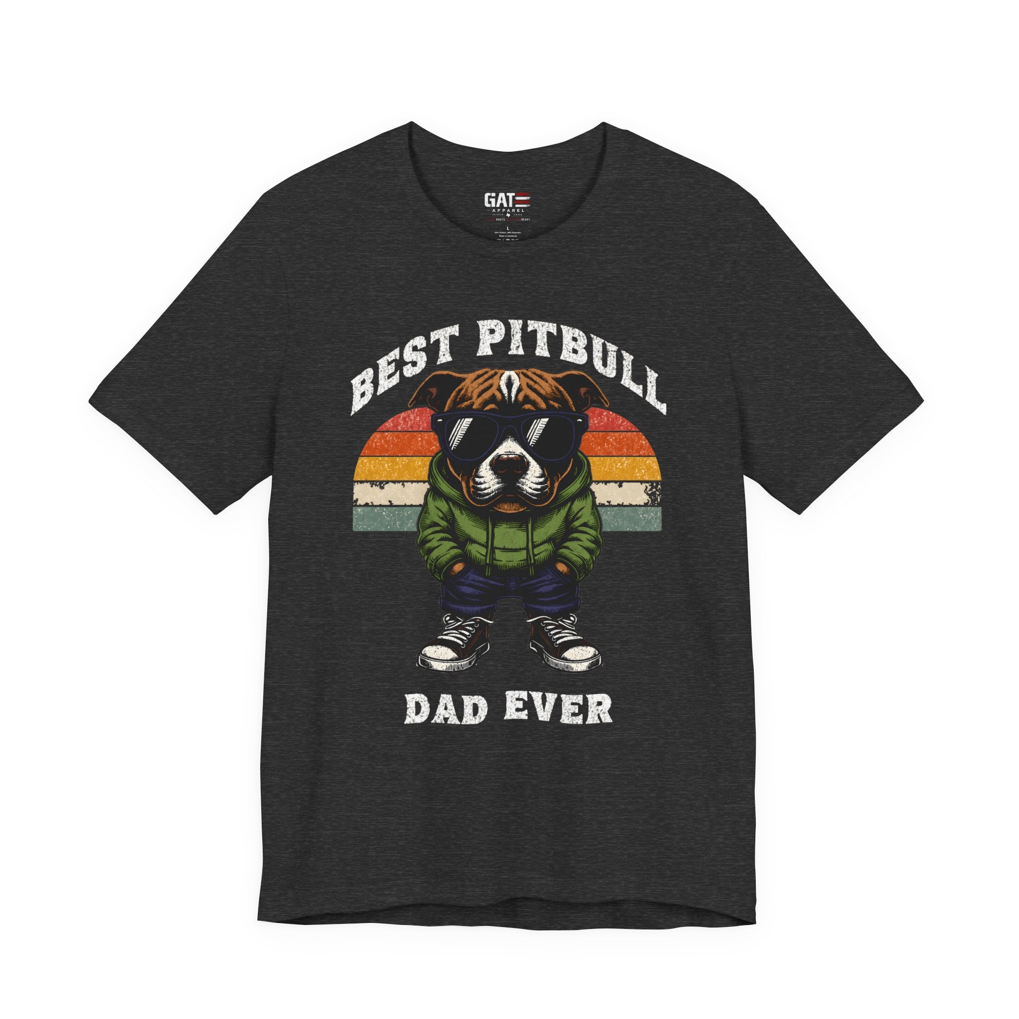 Best Pitbull Dad Ever T‑Shirt