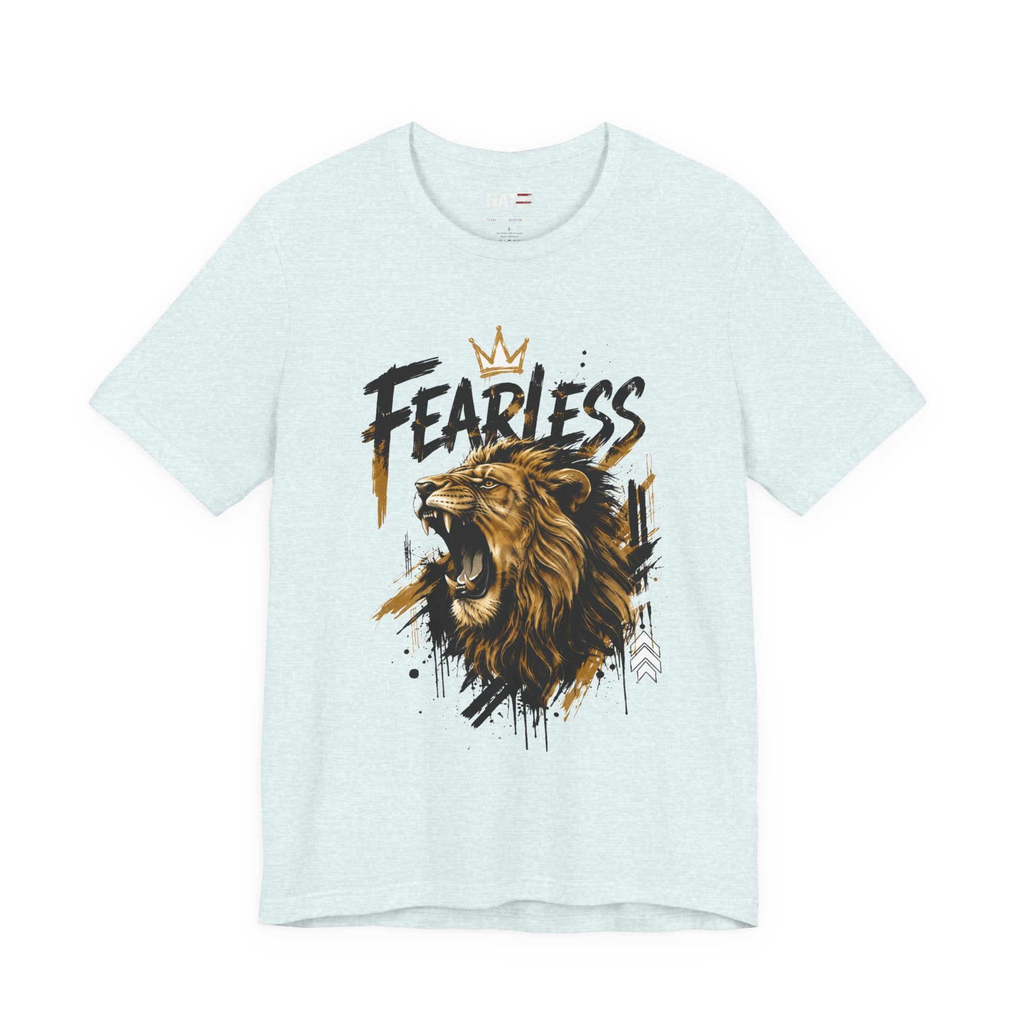 Fearless Lion Tee — Inspirational Graphic T-Shirt