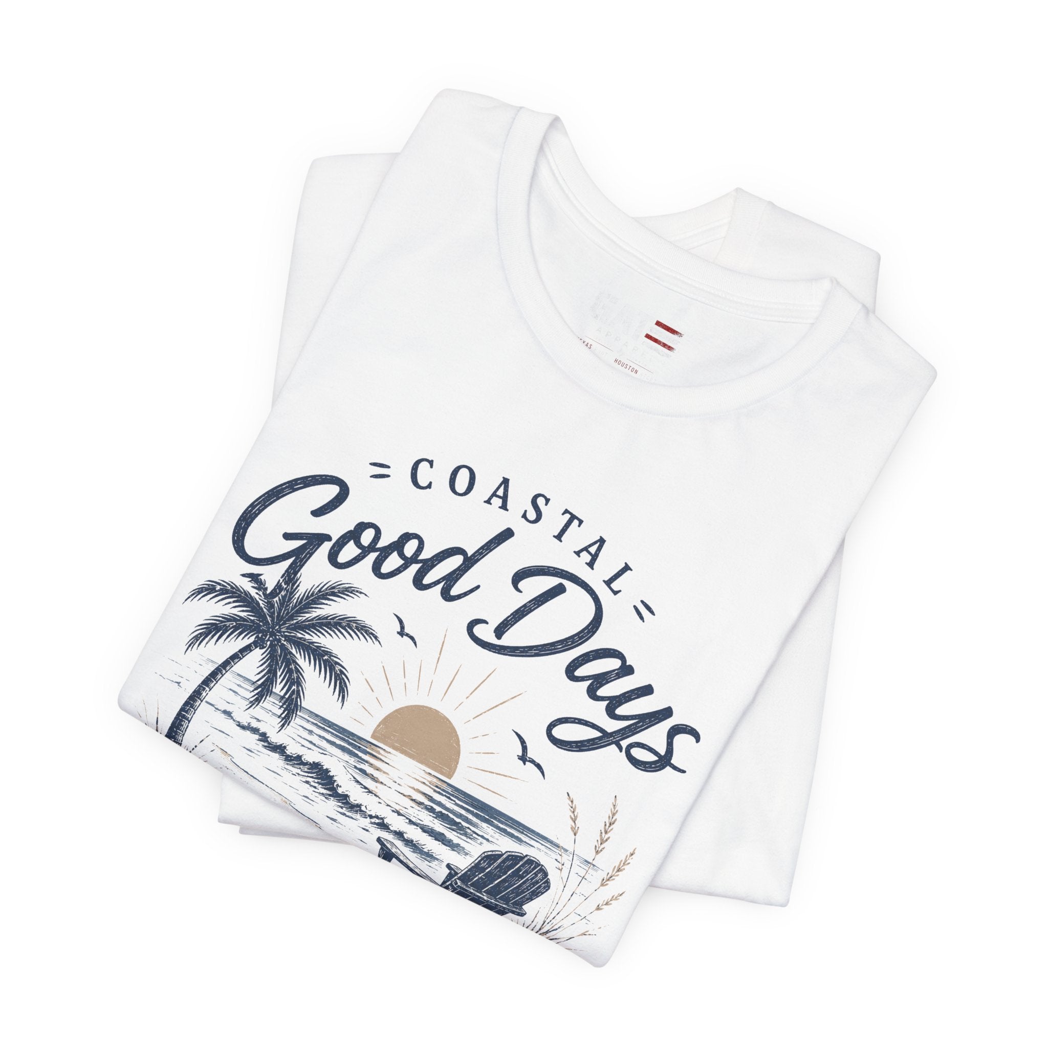 Coastal Good Days Tee — 'Tan Lines' Beach Sunset T-Shirt
