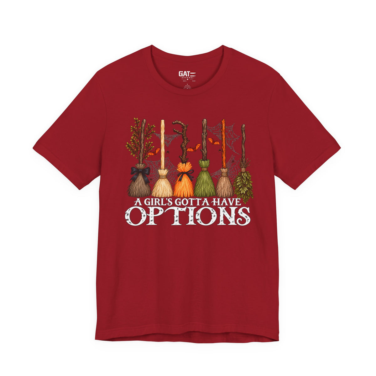 A Girl's Gotta Have Options Witch Brooms T-Shirt - product image 7