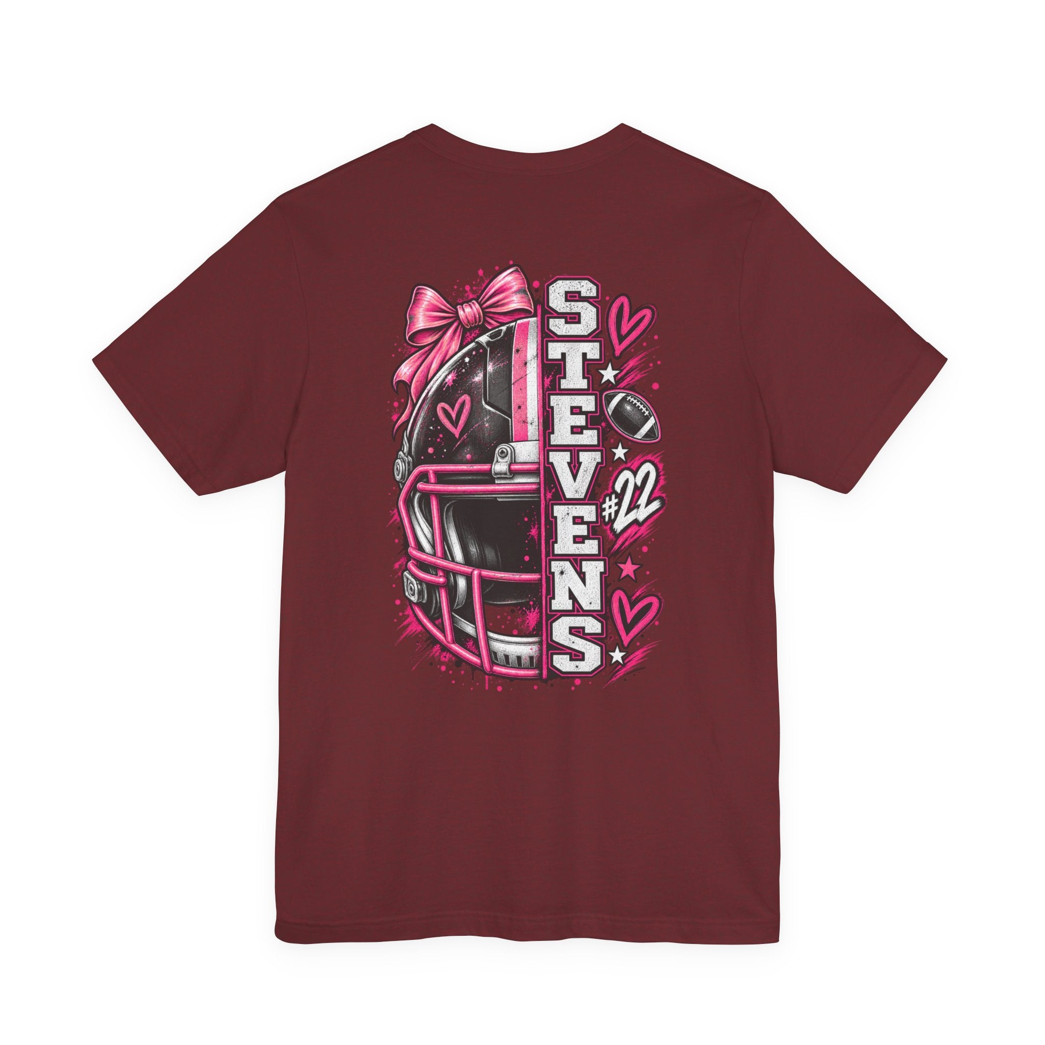 Football Mom Personalized Shirt Custom Player Name Number Helmet Game Day Tee