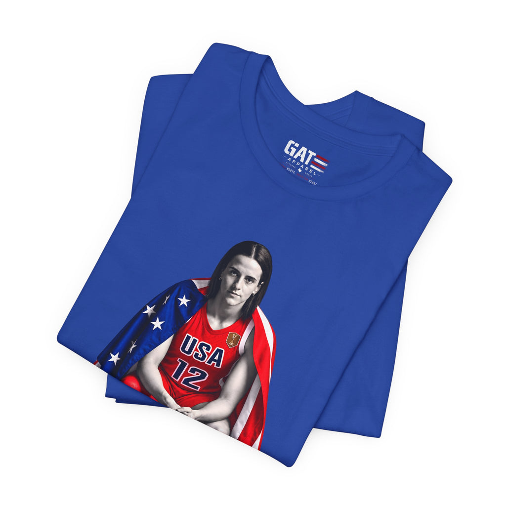 Caitlin Clark Team USA Shirt | Indiana Fever WNBA Tee