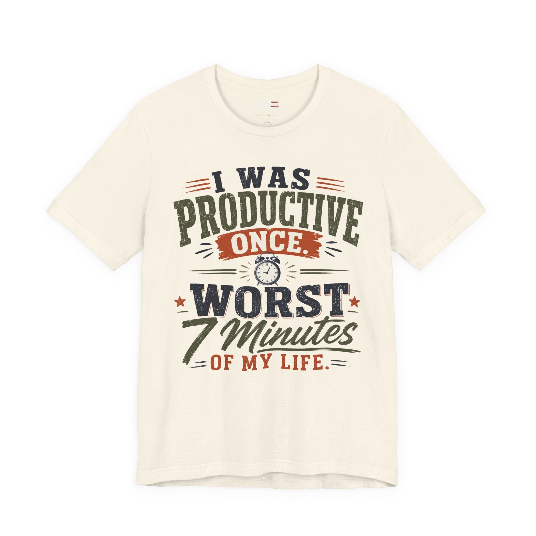 I Was Productive Once Tee — Funny Graphic Short Sleeve T-Shirt
