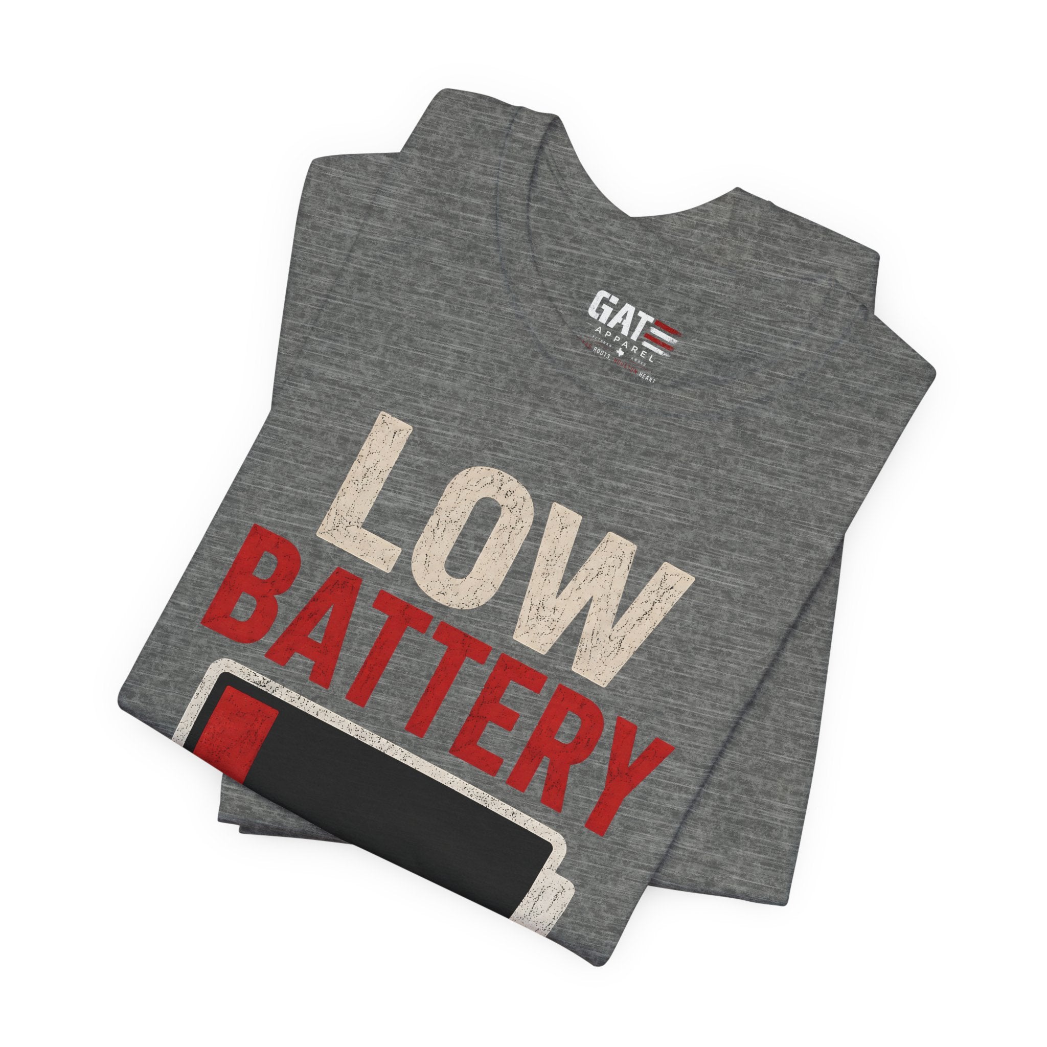Low Battery Dad of 3 Kids Shirt, Funny Tired Dad Tee, Father of Four Gift, Parenting Humor Shirt, Exhausted Dad Graphic Tee
