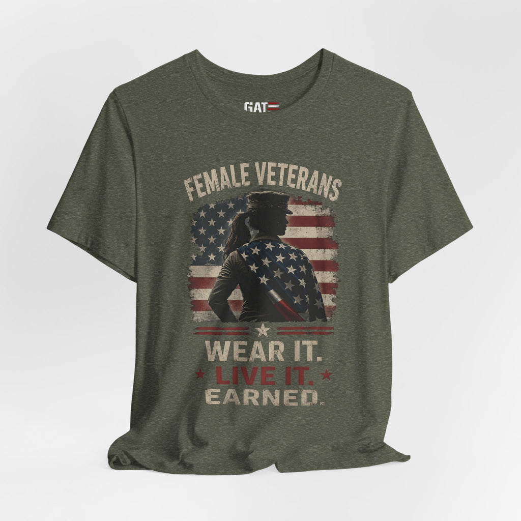 Female Veteran Shirt, Women Veteran Tee, Patriotic Military Shirt for Women, Female Veterans Gift, Veteran Pride Shirt, Women Who Served