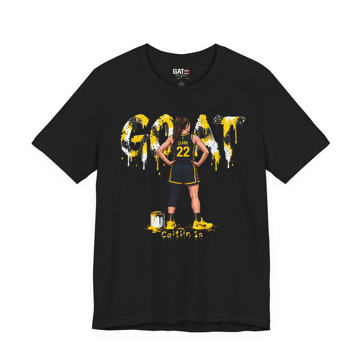 Caitlin Clark Caitlin 1s GOAT Yellow Sneaker Shirt