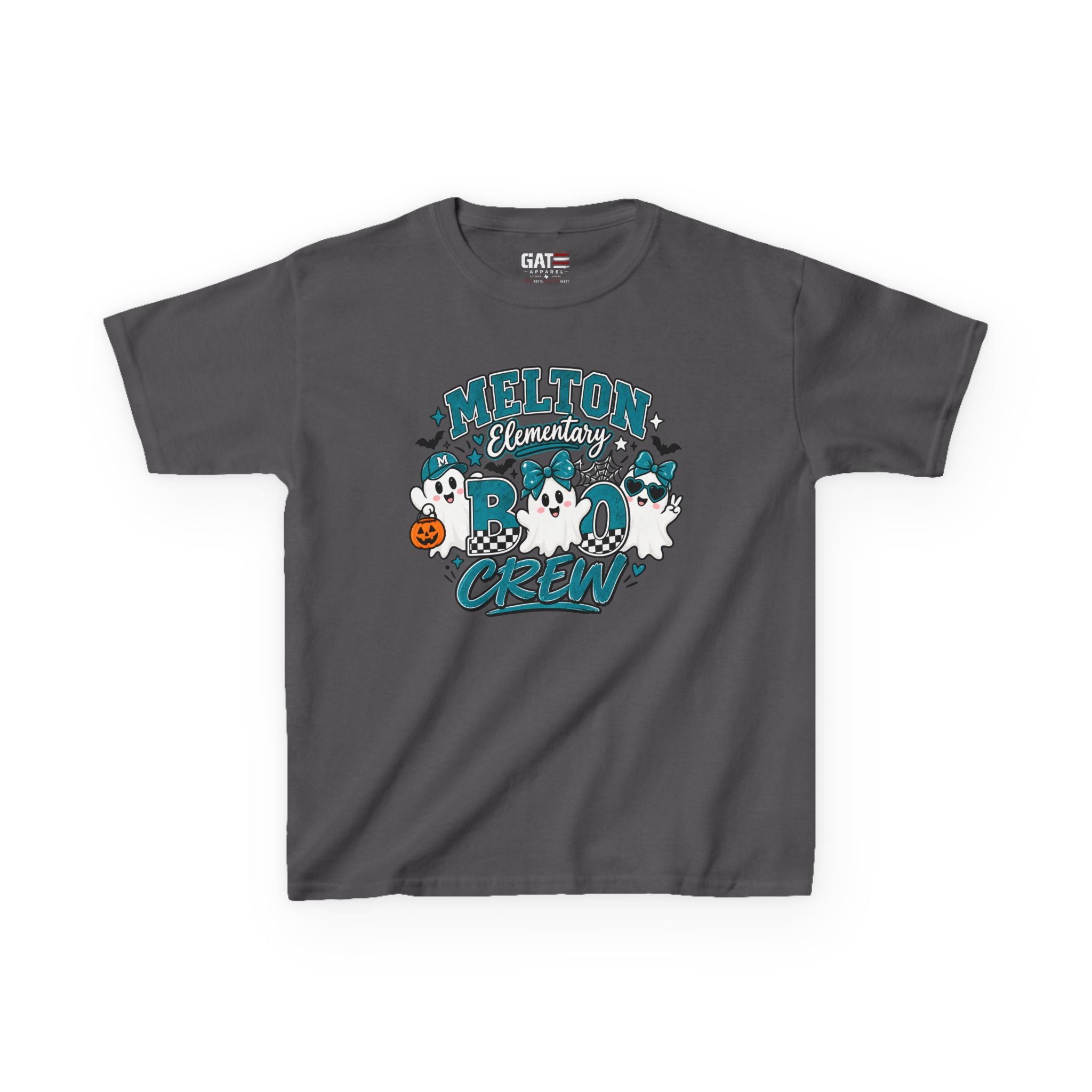 Melton Elementary Kids Boo Crew' Halloween T-Shirt