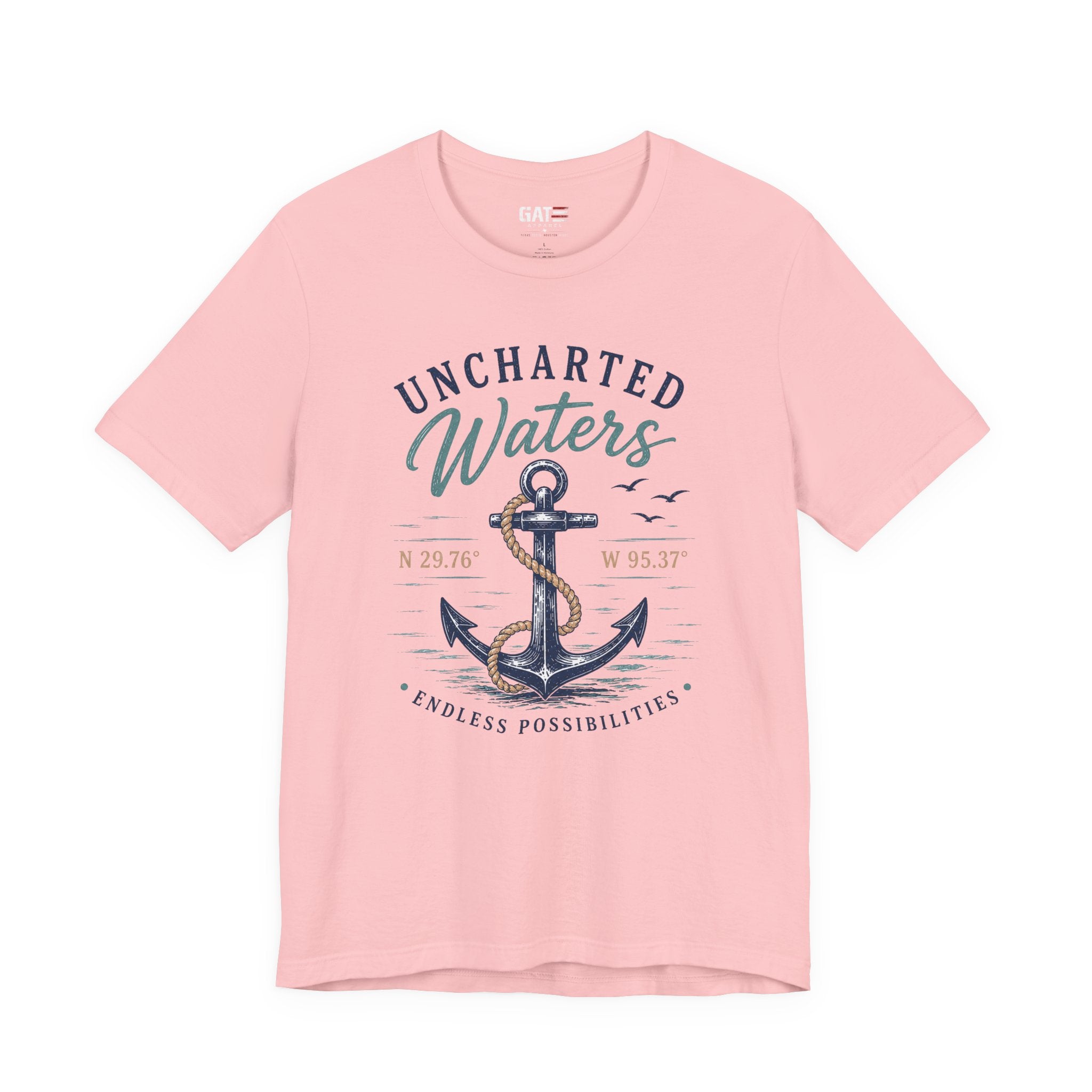 Uncharted Waters Anchor Tee — Nautical Adventure Graphic T-Shirt