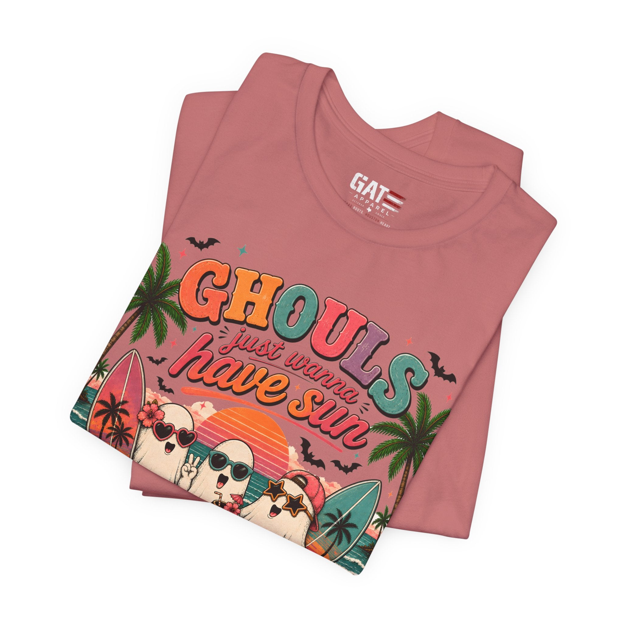Summerween Shirt, Spooky Beach Shirt, Ghost Beach Tee, Halloween Beach Shirt, Coastal Halloween Tee, Tropical Ghost Shirt