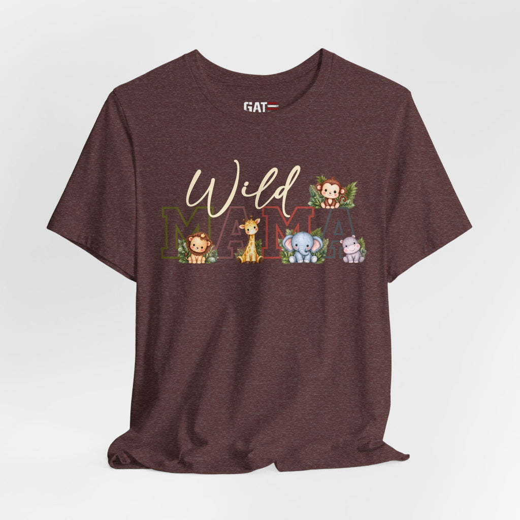 Wild Mama Tee — Cute Jungle Animal Mom Shirt