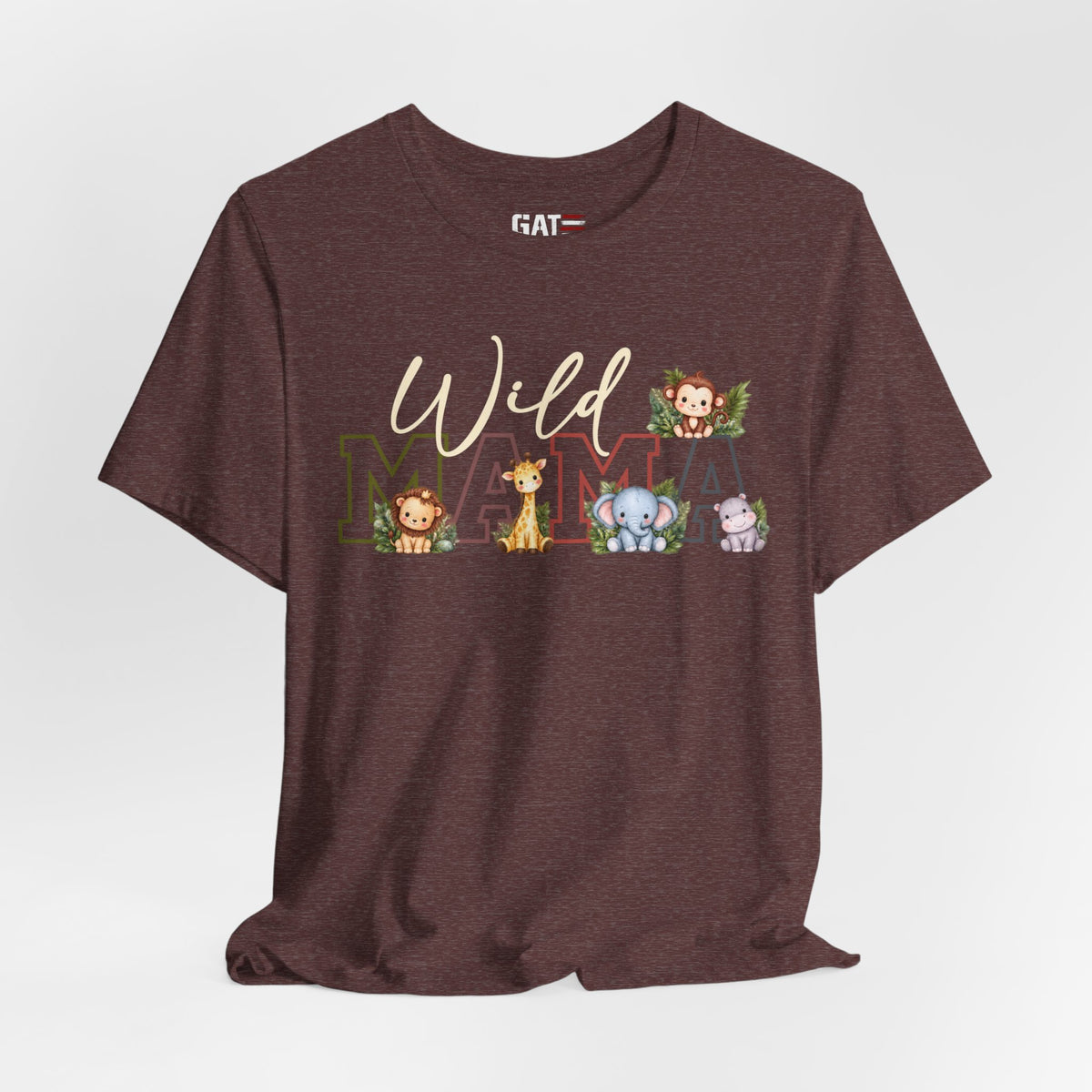 Wild Mama Tee — Cute Jungle Animal Mom Shirt