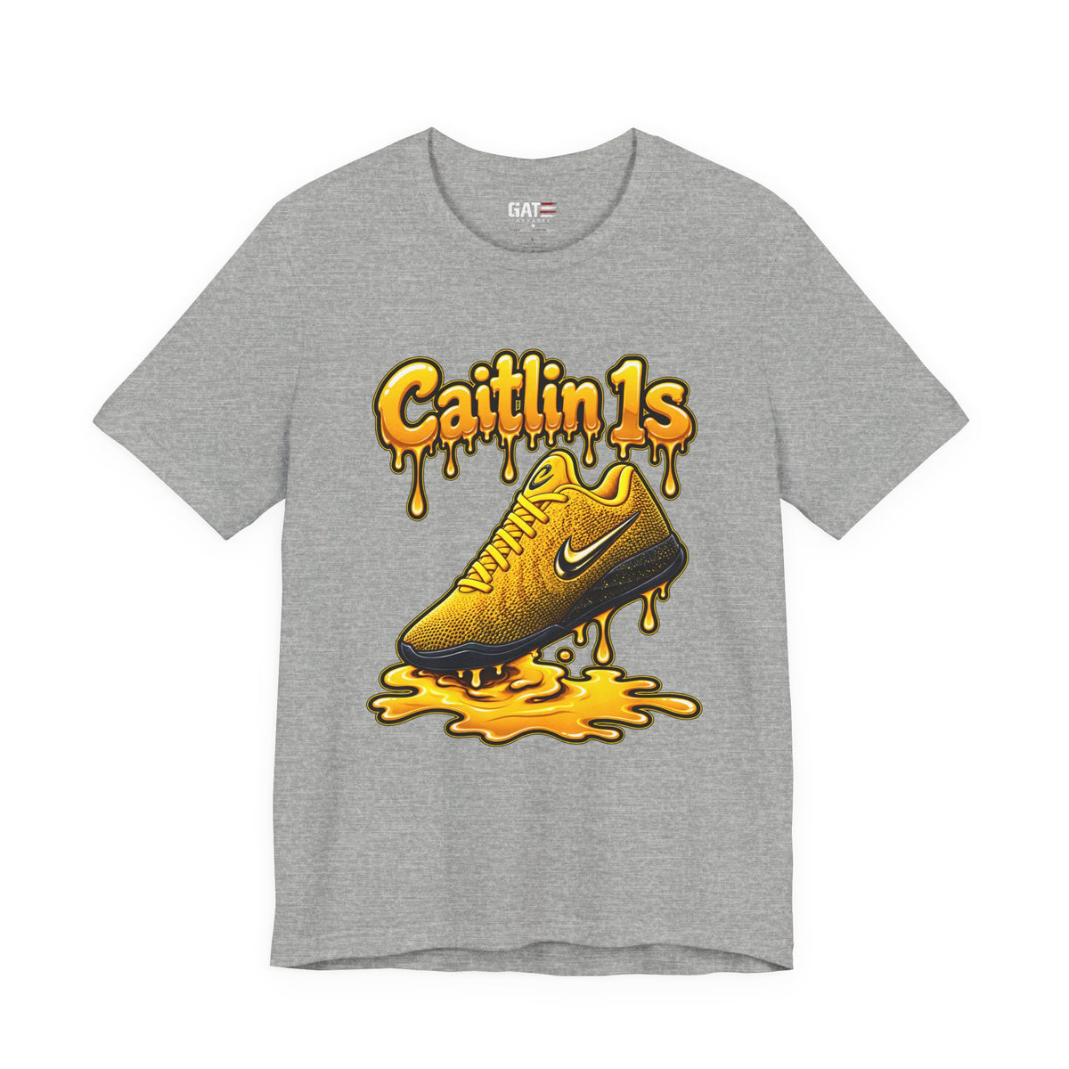 Caitlin Clark Caitlin 1s Iowa Yellow Paint Sneaker Shirt