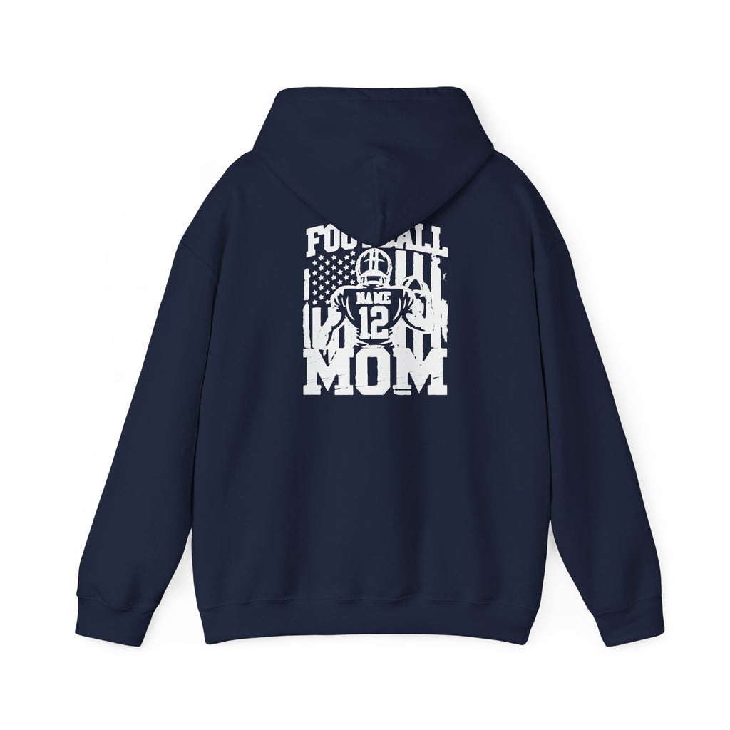 Football Mom Personalized Comfort Hoodie Custom Player Name Number Game Day Tee