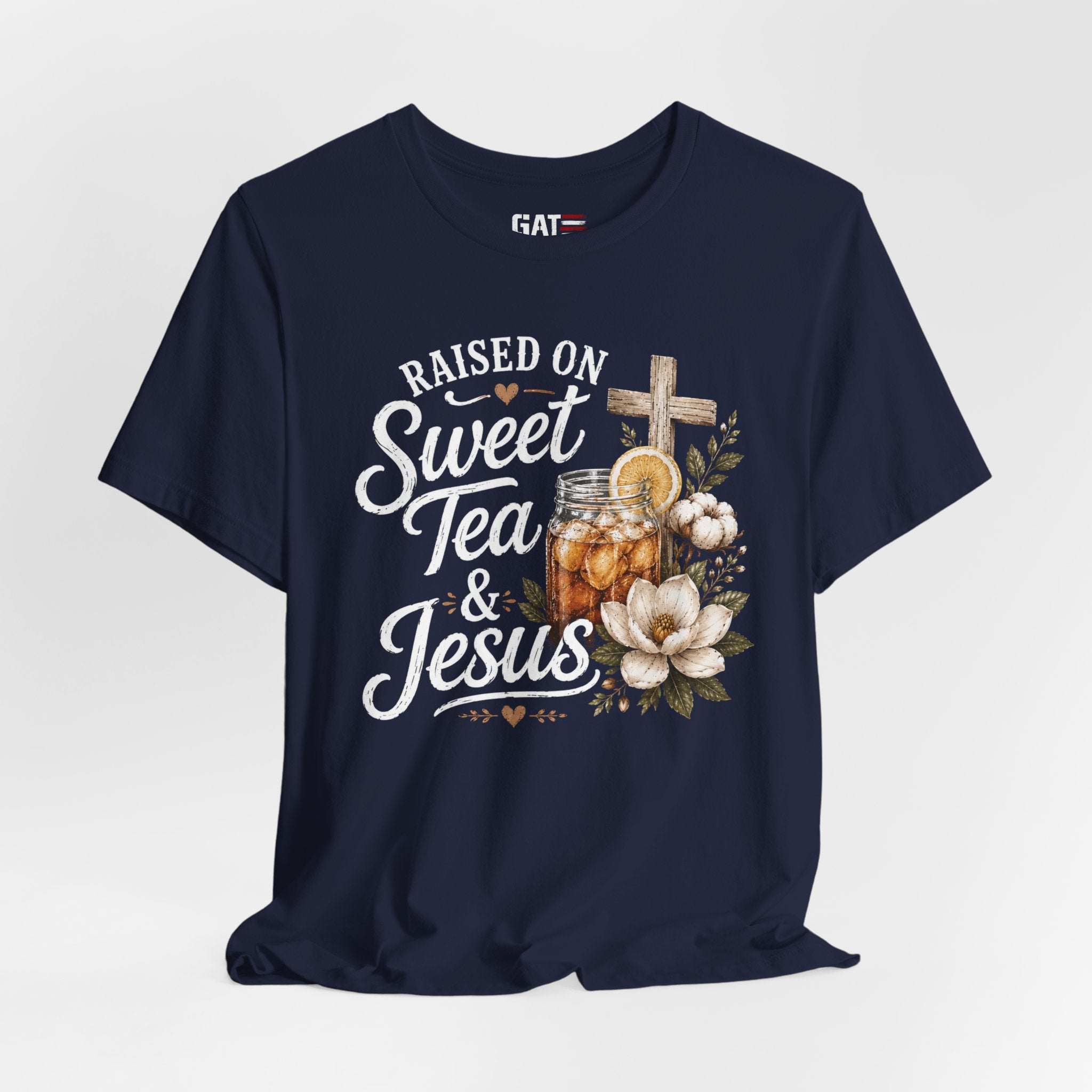 Southern Christian Shirt, Faith Graphic Tee, Sweet Tea Lover Shirt, Country Living Tee, Rustic Farmhouse Gift, Southern Mom Tee
