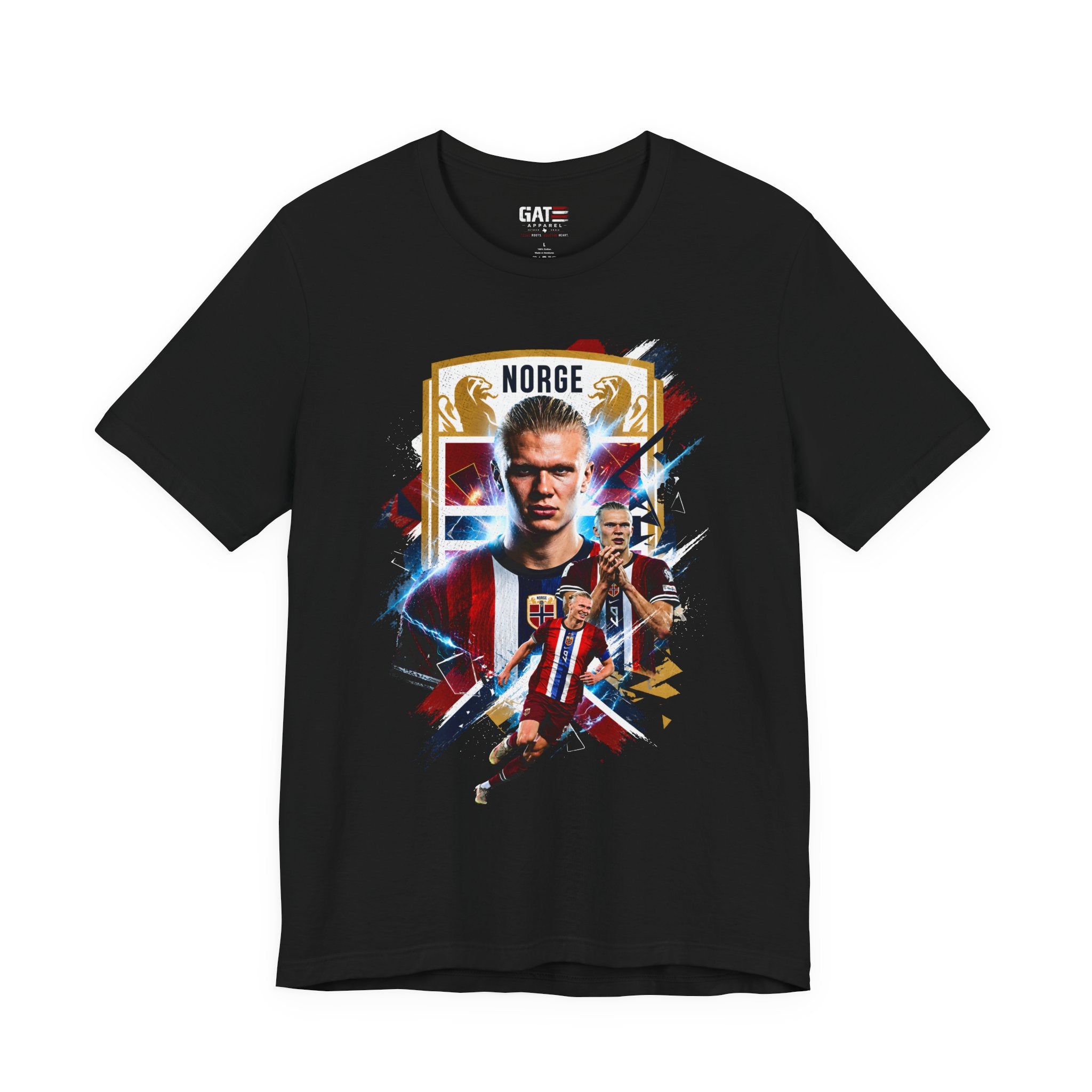 Erling Haaland|Norwegian Soccer|Patriotic Football Graphic T-Shirt