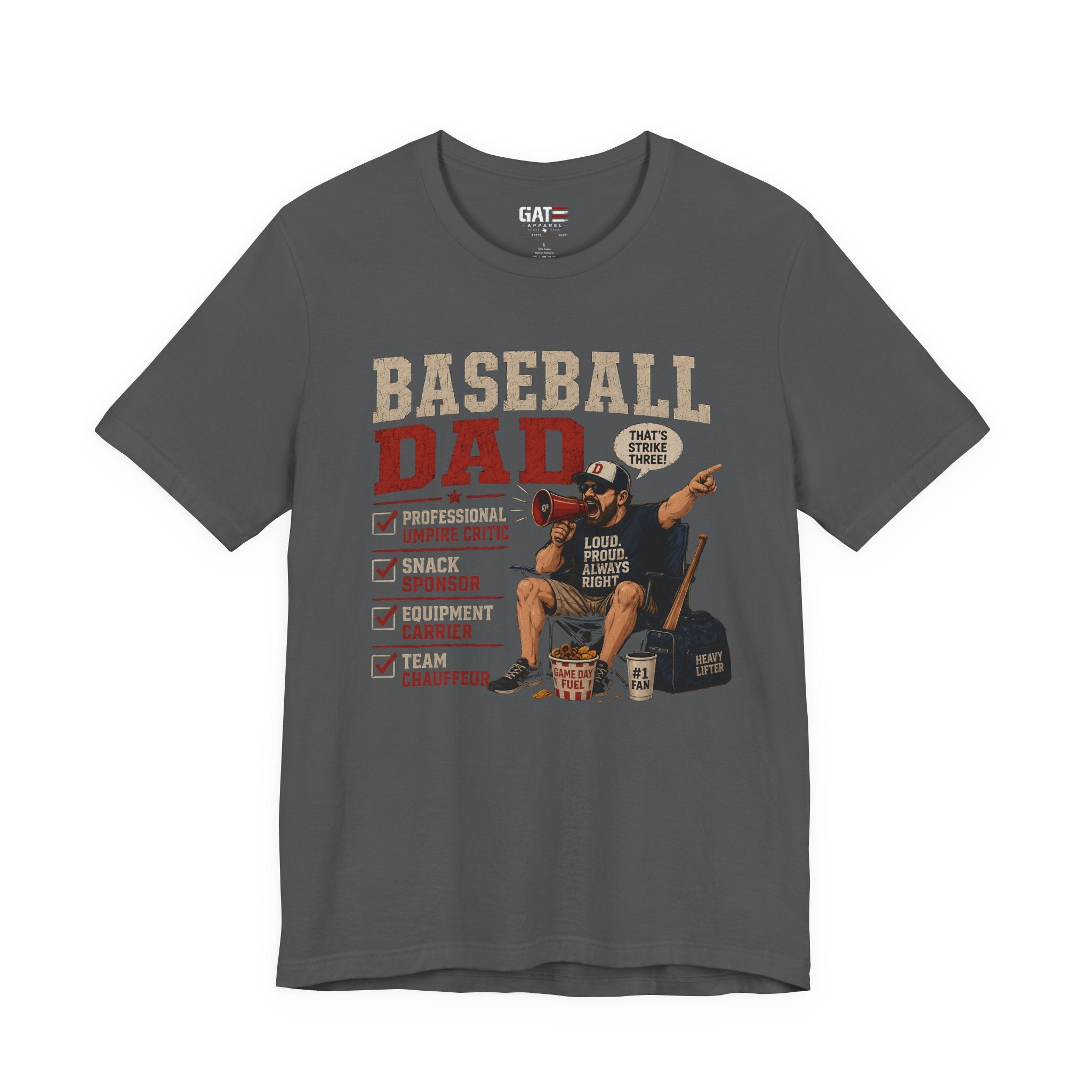 Baseball Dad Shirt, Funny Baseball Dad Gift, Travel Ball Dad Tee, Baseball Parent Shirt, Coach Dad Shirt, Game Day Dad Shirt