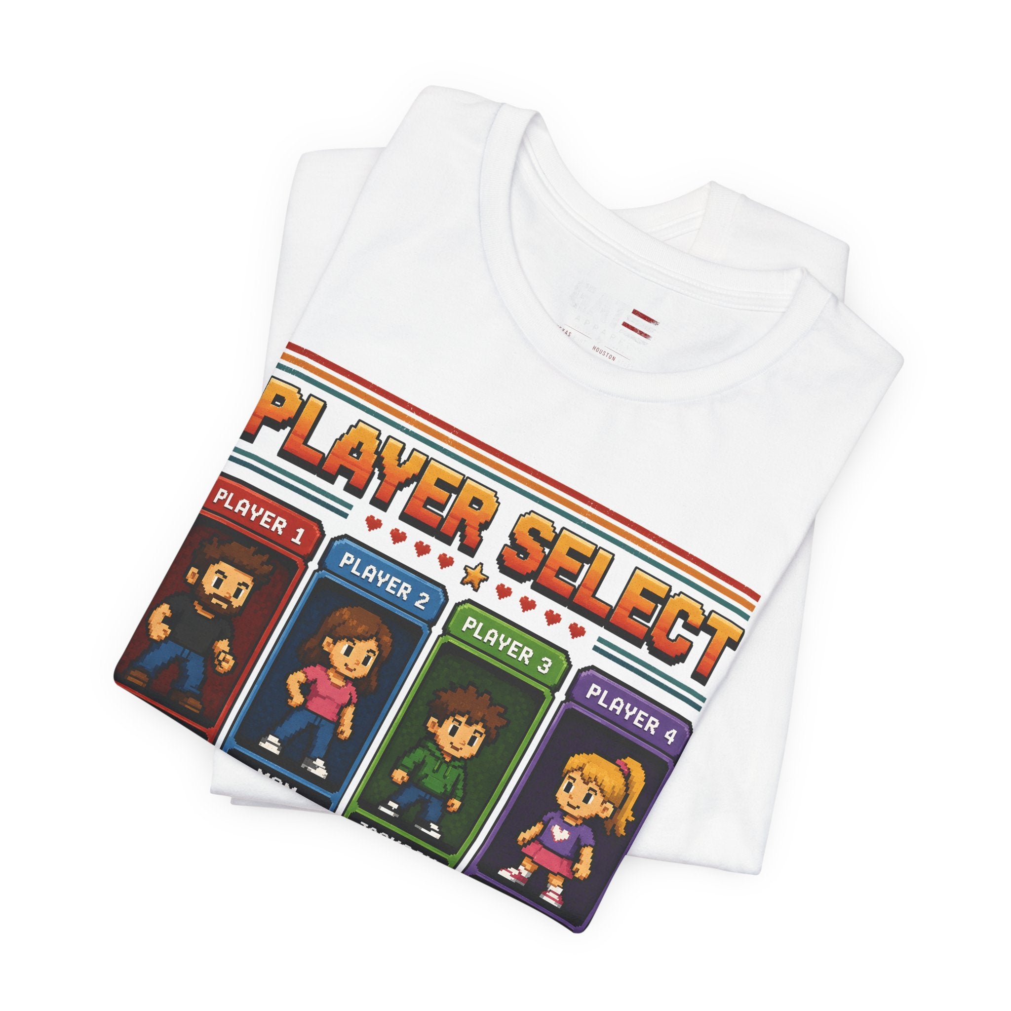 Personalized Gamer Family Shirt, Custom Family Gaming Shirt, Retro Video Game Family Tee, Gamer Dad Mom Kids Gift Shirt