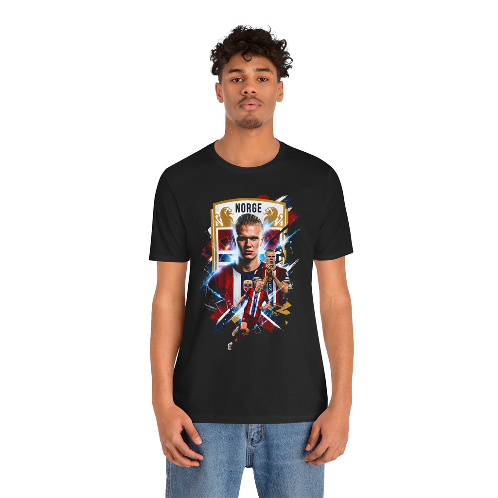 Erling Haaland|Norwegian Soccer|Patriotic Football Graphic T-Shirt