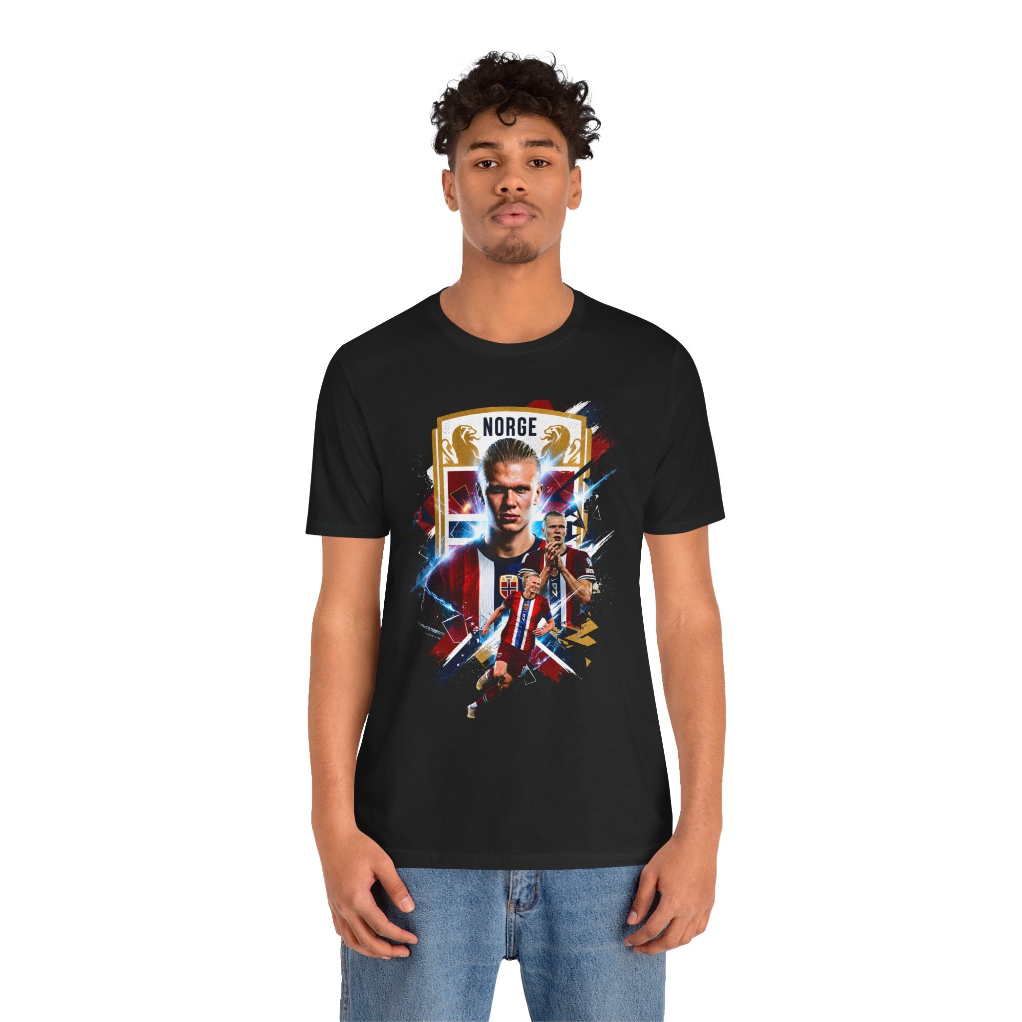 Erling Haaland|Norwegian Soccer|Patriotic Football Graphic T-Shirt