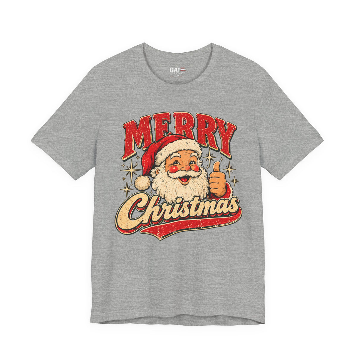 Merry Christmas Santa T-Shirt — Vintage Holiday Graphic Tee