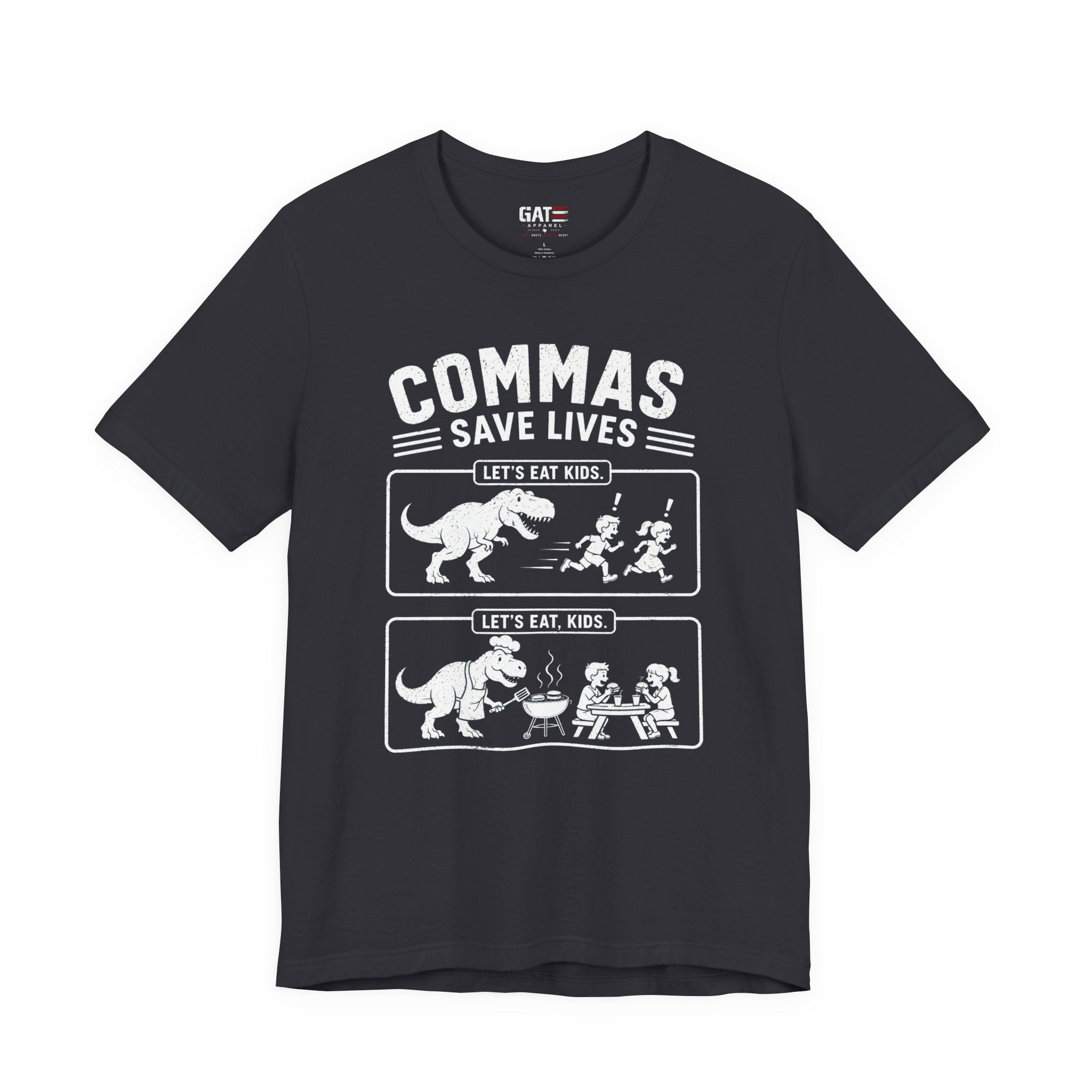 Funny Grammar Shirt, Commas Save Lives Shirt, Let's Eat Kids Tee, English Teacher Shirt, Punctuation Shirt, ELA Teacher Gift, Back to School