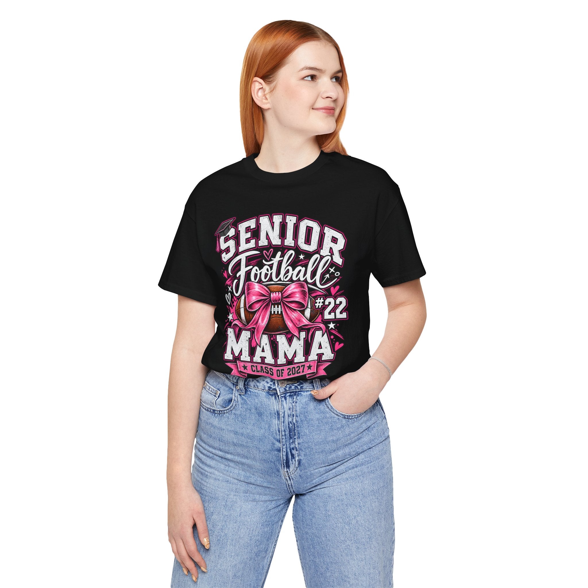 Football Mom Personalized Shirt Custom Player Name Number Helmet Game Day Tee