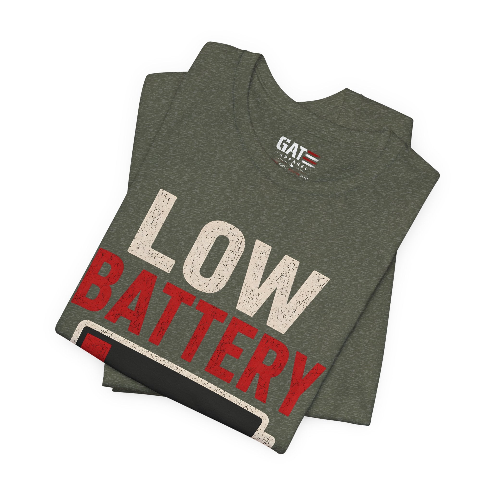 Low Battery Dad of 2 Kids Shirt, Funny Tired Dad Tee, Father of Four Gift, Parenting Humor Shirt, Exhausted Dad Graphic Tee