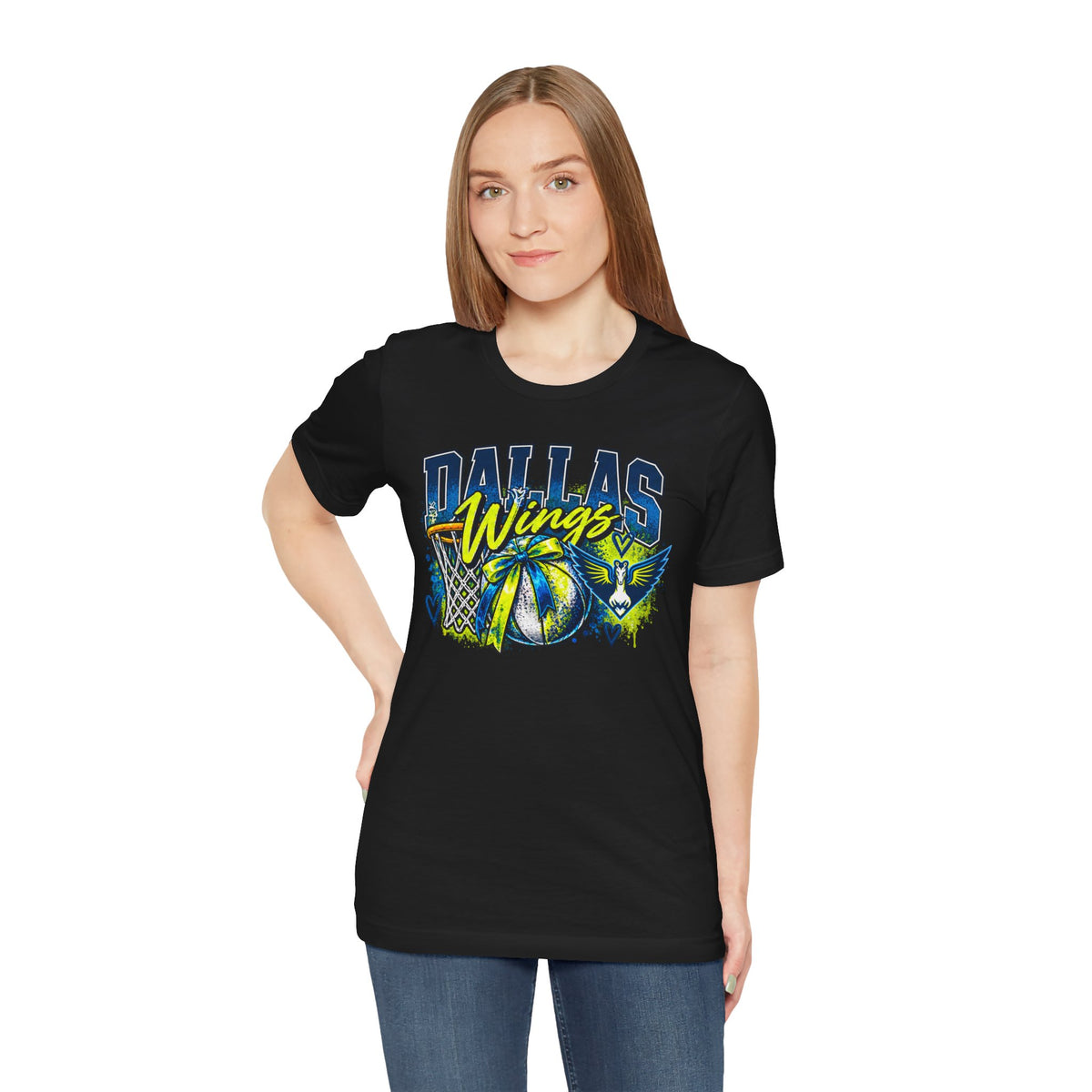 Unisex women's basketball fan tee mockup