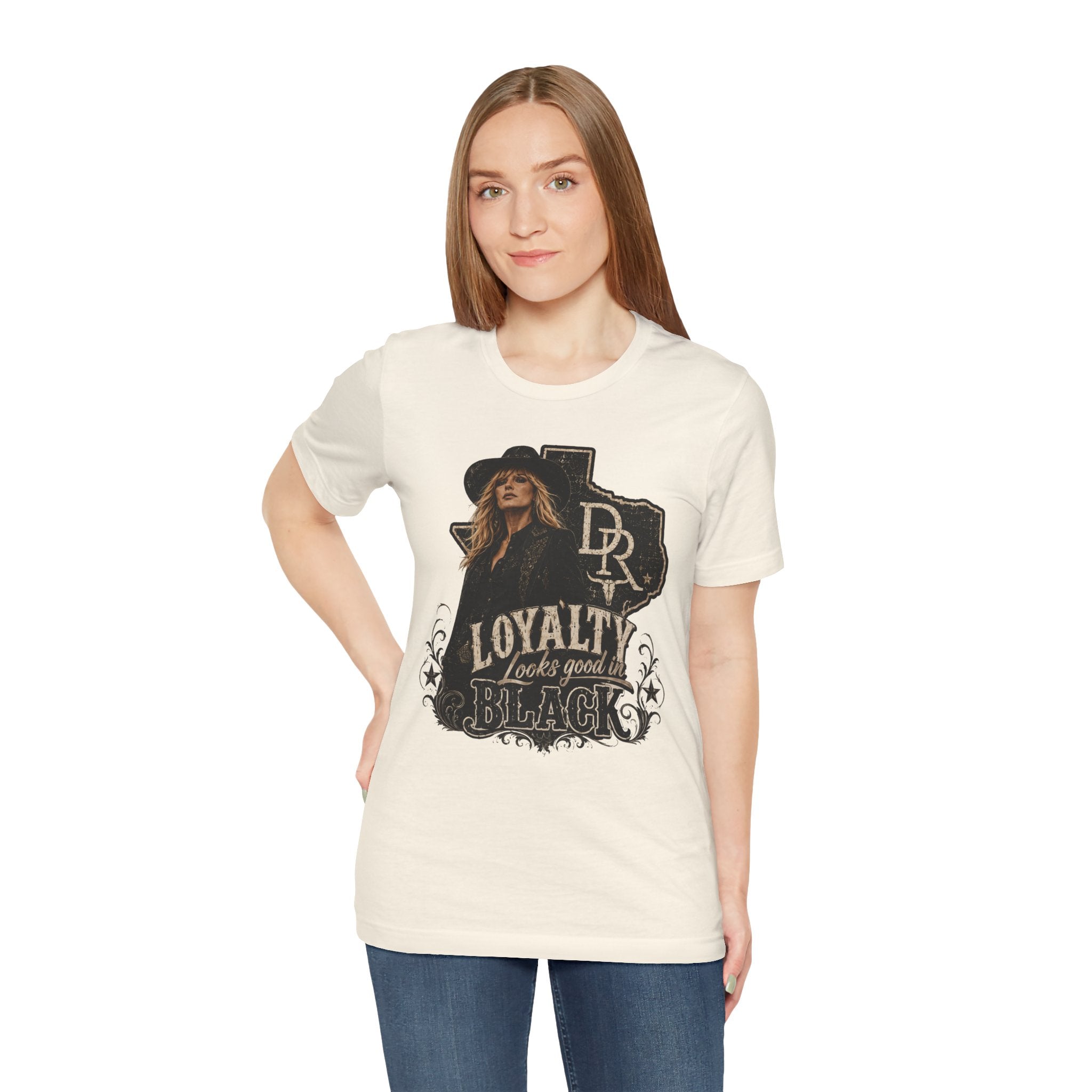 Beth Dutton|Loyalty Looks Good in Black Tee — Texas Country Music Graphic T-Shirt