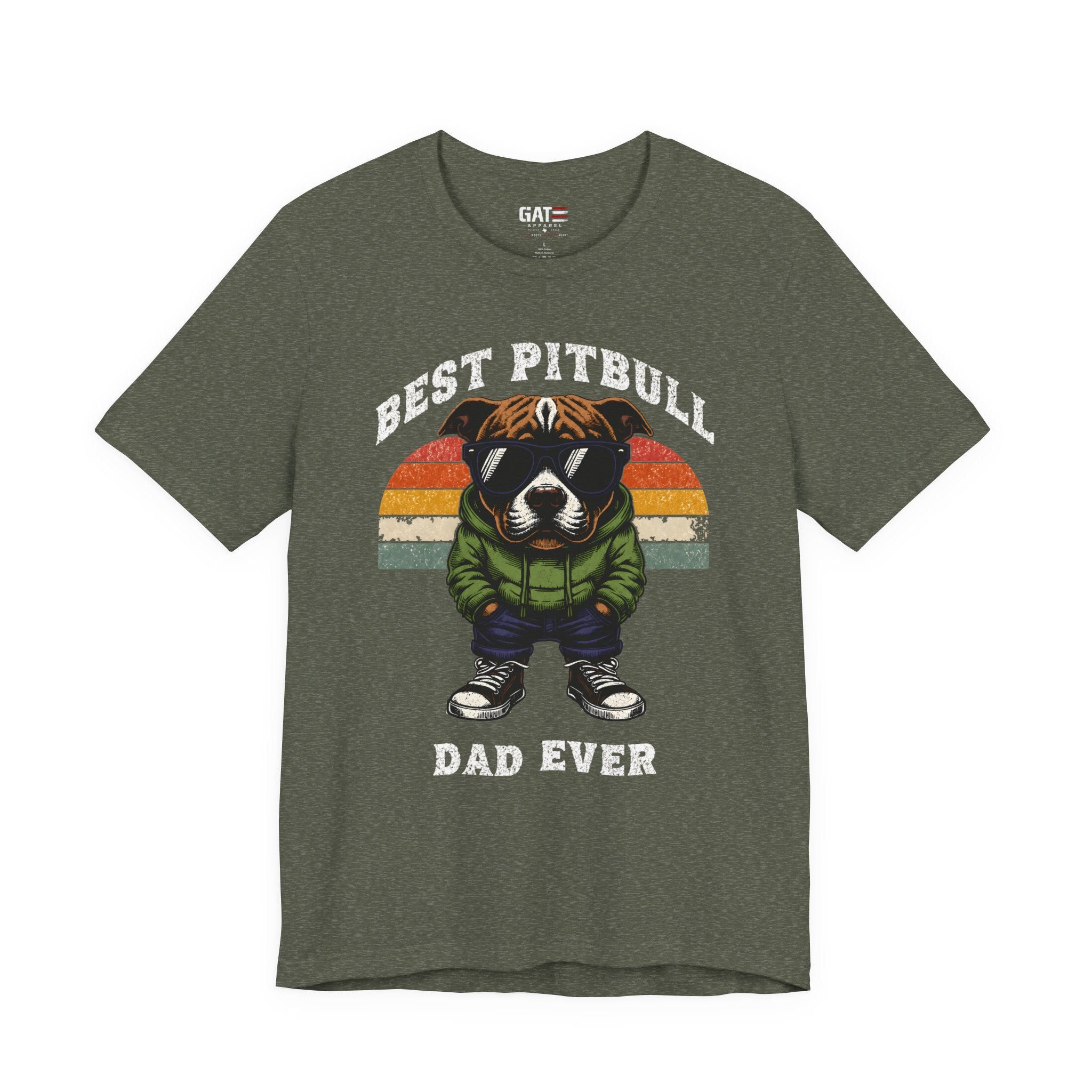 Best Pitbull Dad Ever T‑Shirt