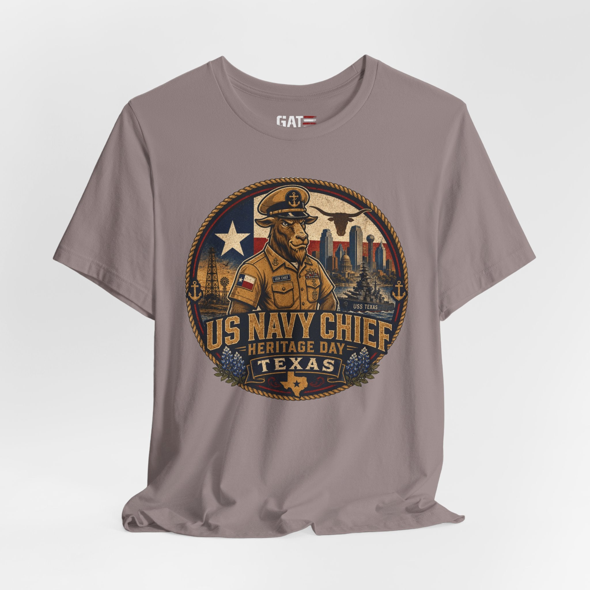 US Navy Chief Heritage Day Texas Shirt, Navy Chief Goat Shirt, Chief Petty Officer Gift, Military Pride Tee, Navy Veteran