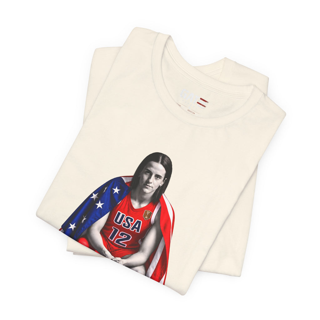 Caitlin Clark Team USA Shirt | Indiana Fever WNBA Tee
