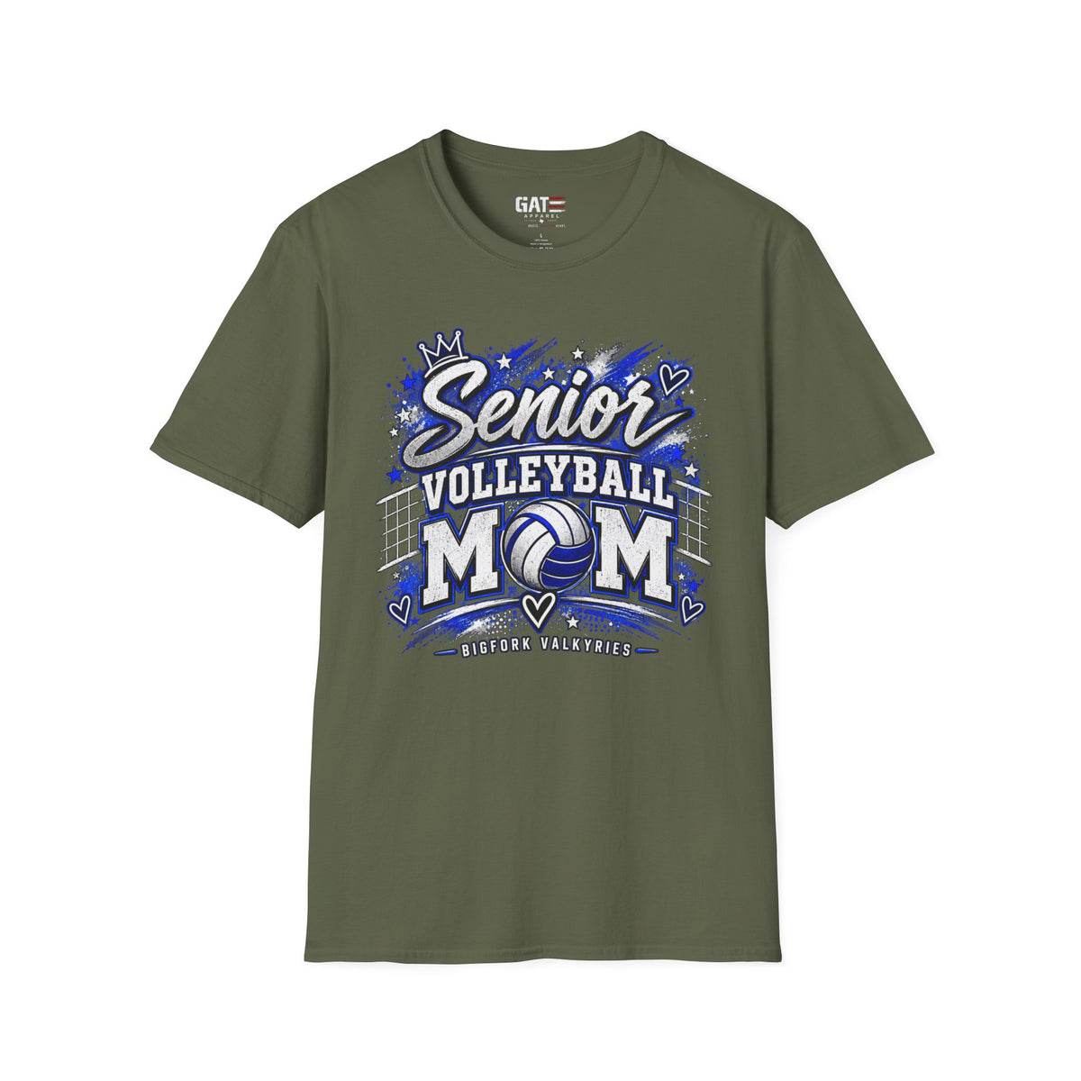 Senior Volleyball Mom Photo Shirt | Custom Team & Number