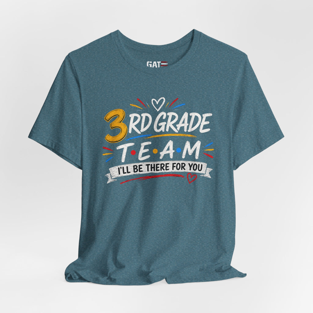 3rd Grade Team Tee, Teacher Squad Shirt, Color Dot Inspired Teacher Shirt, Grade Level Team Gift, School Staff Apparel, Friends Theme