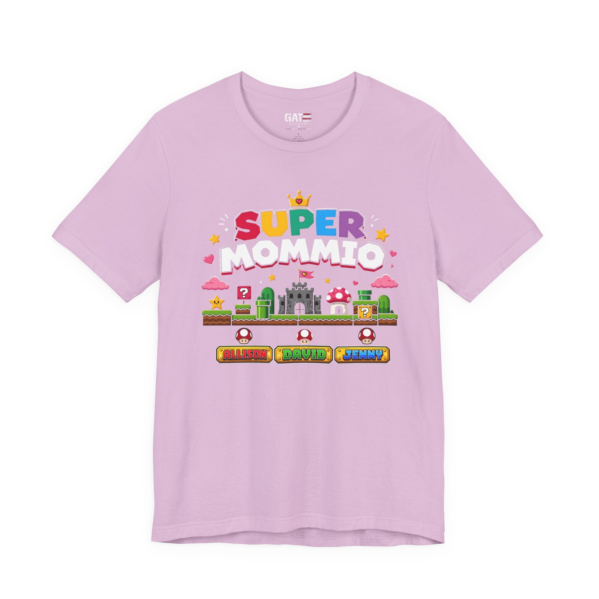 Super Mommio pixel game design T-Shirt | Retro video game mom tee