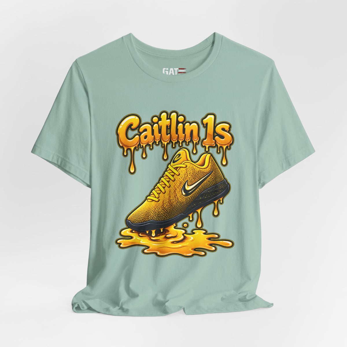 Caitlin Clark Caitlin 1s Iowa Yellow Paint Sneaker Shirt
