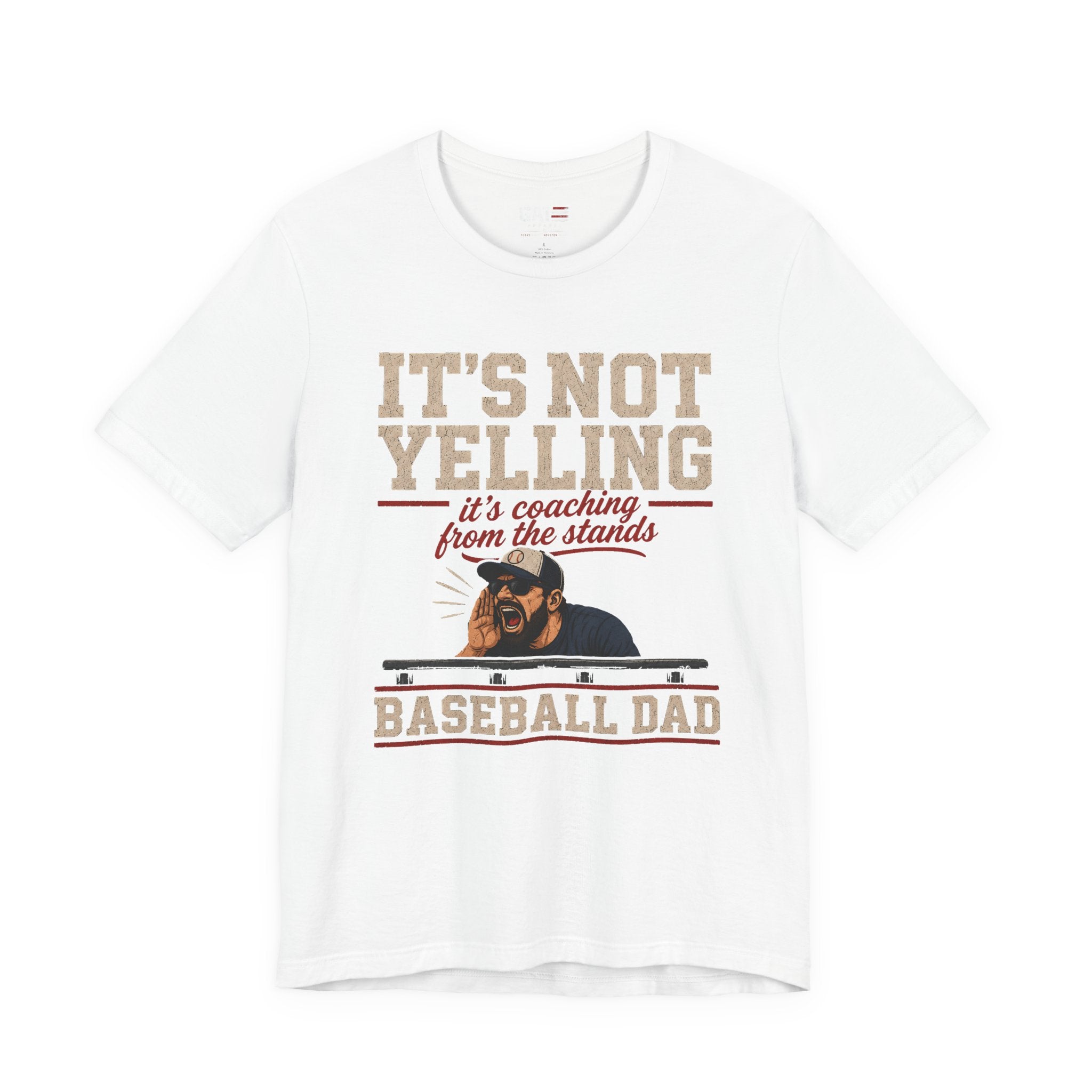 It's Not Yelling It's Coaching From The Stands Baseball Dad Shirt, Funny Baseball Dad Tee, Travel Ball Dad Gift Father's Day