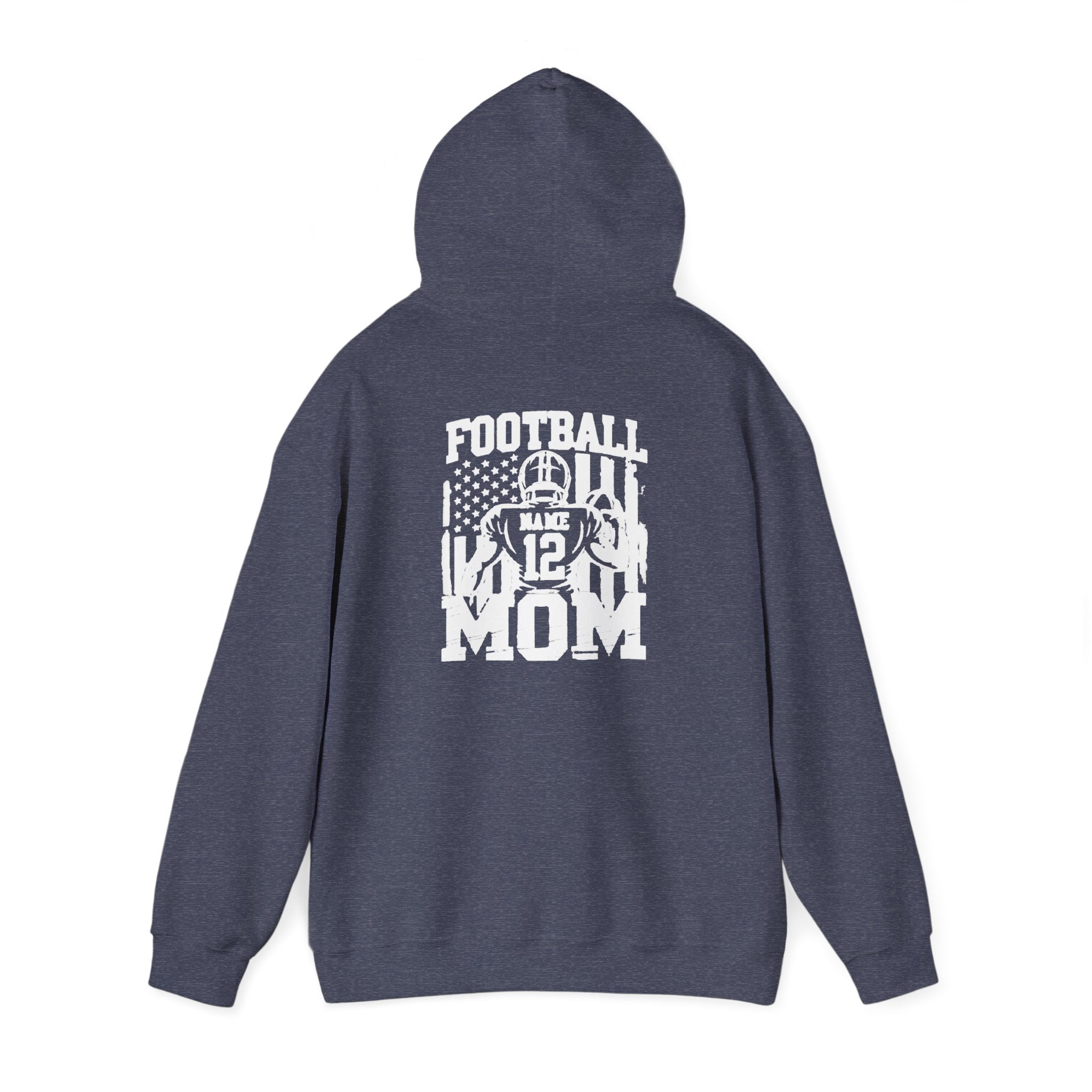 Football Mom Personalized Comfort Hoodie Custom Player Name Number Game Day Tee