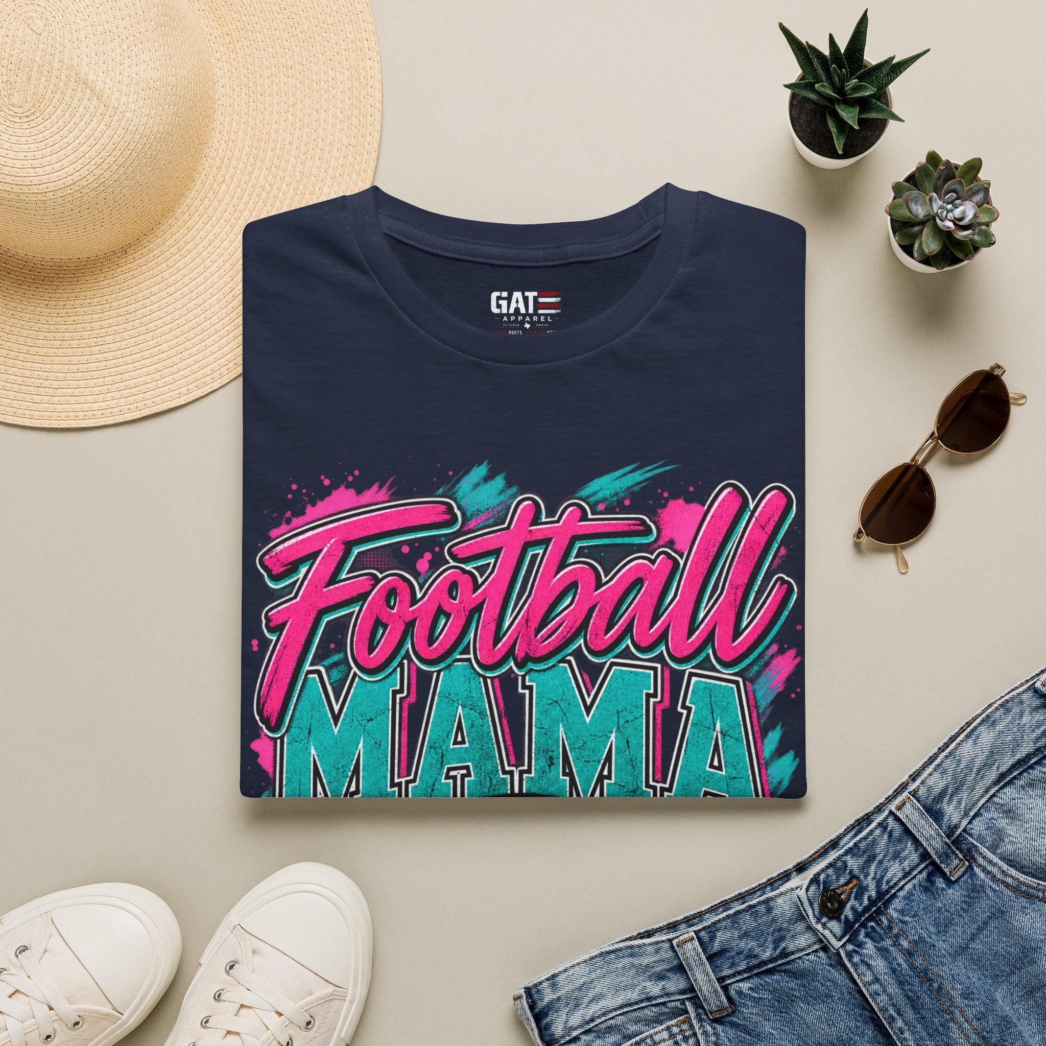 Football Mom Personalized Shirt Custom Player Name Number Game Day Tee