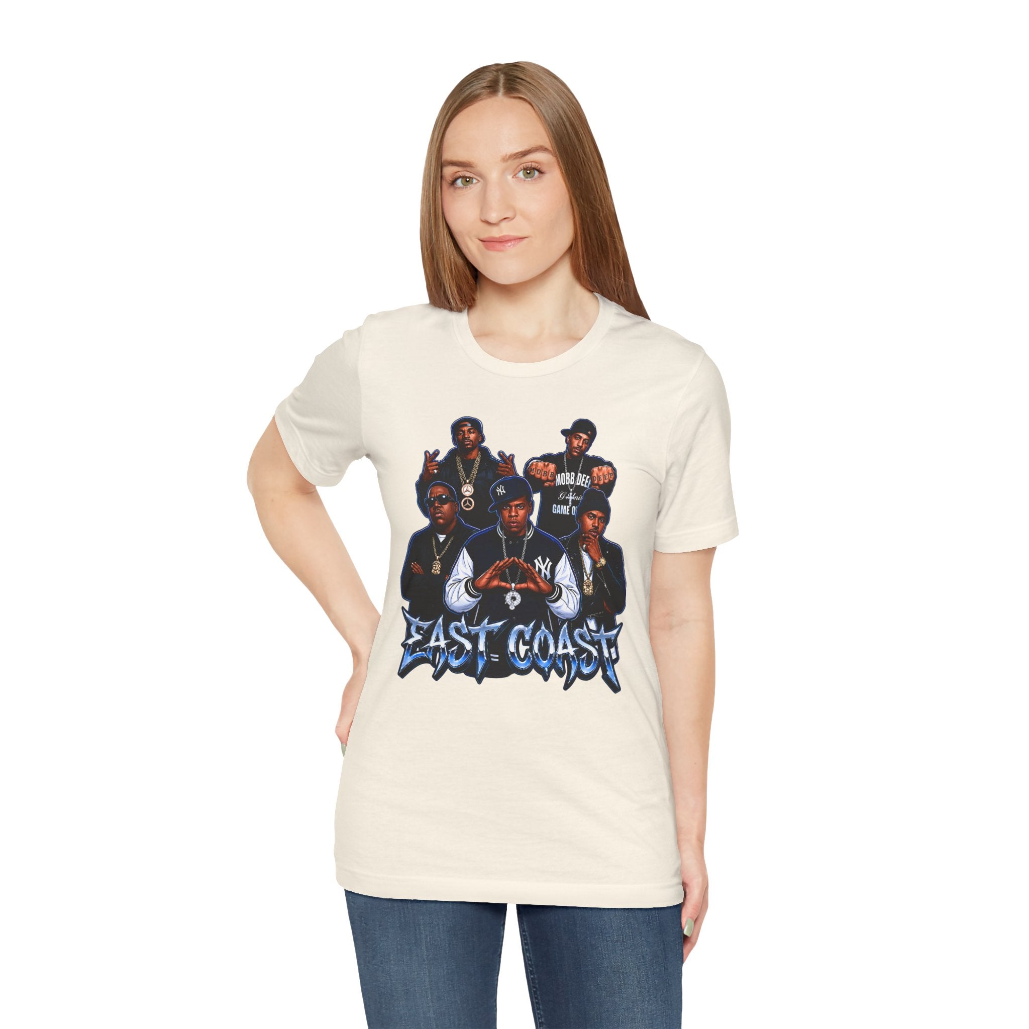 East Coast Hip Hop T-Shirt — 'East Coast' Vintage Rap Group Graphic Tee